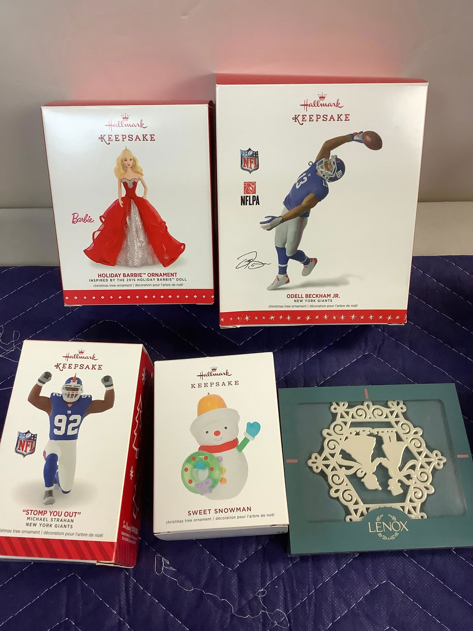 lot of hallmark figurines and Lenox ornament (1 of 1)