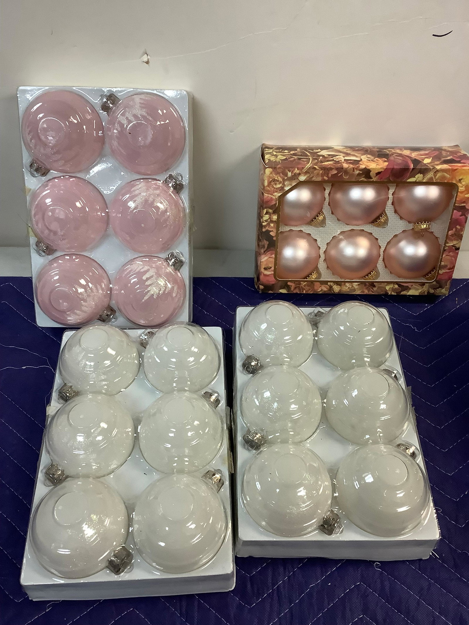 lot of Pink Renaissance Ornaments and More: lot of Pink Renaissance Ornaments and More