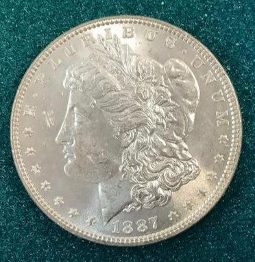 1887 Uncirculated 1 Dollar Coin (1 of 1)