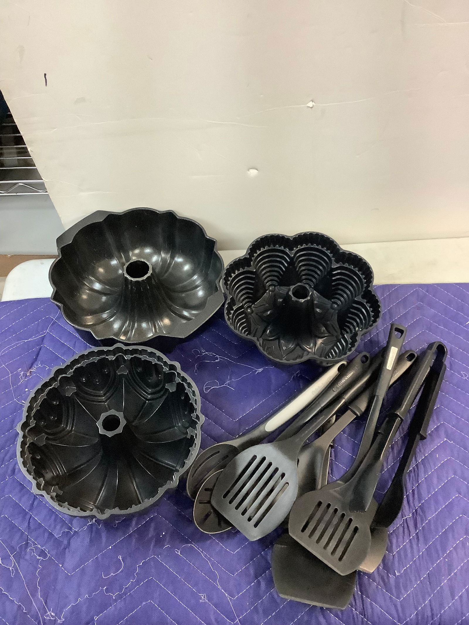 Nordic ware fluted tube pans and Calphalon cooking utensils (1 of 1)