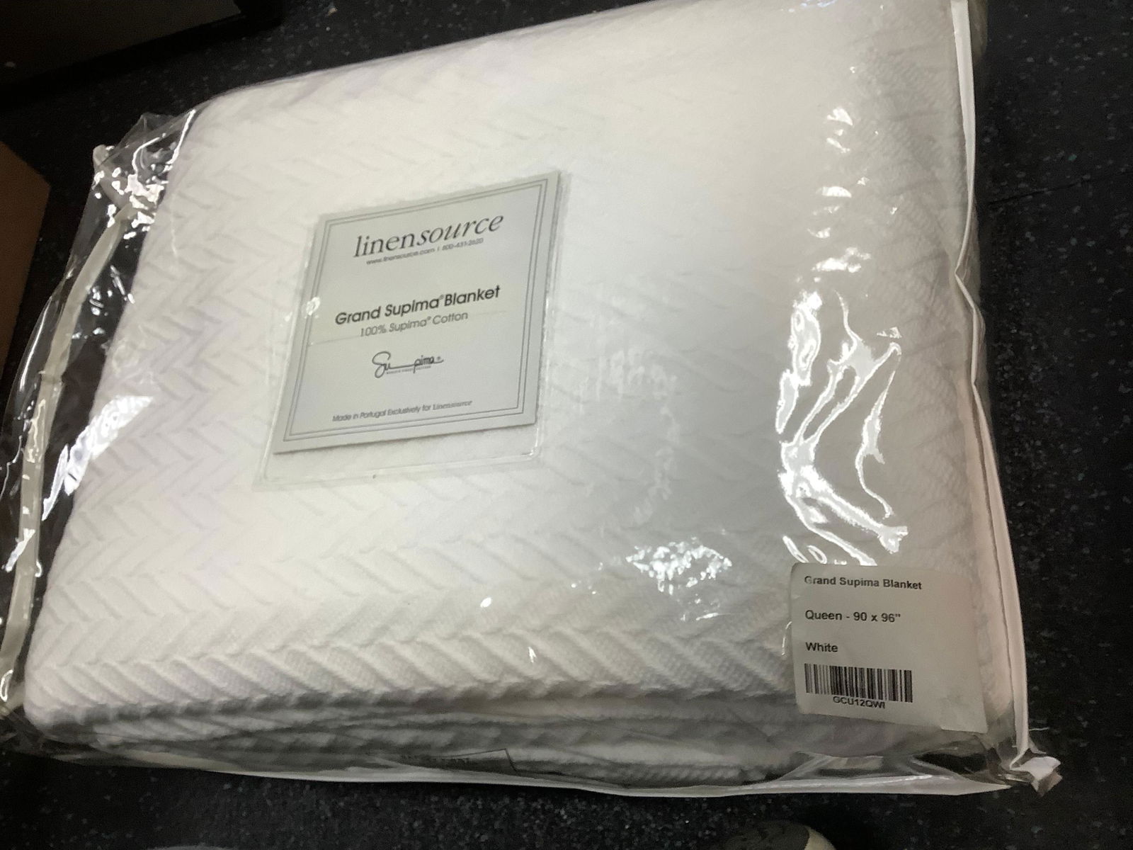 New Linen Source Grand Supima Blanket Queen 90 x 96 (1 of 1)