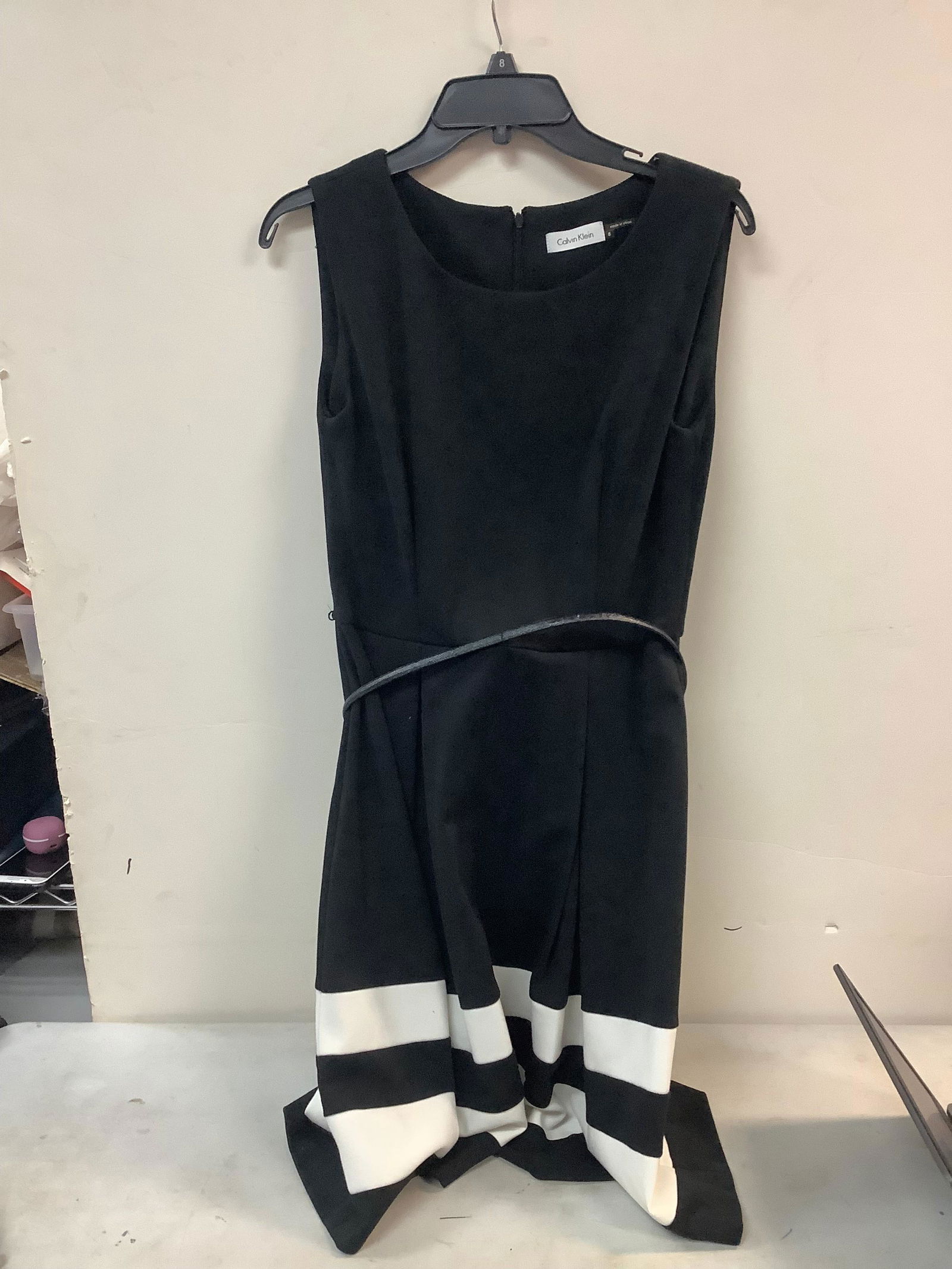 calvin klein black and white dress size 8: calvin klein black and white dress size 8