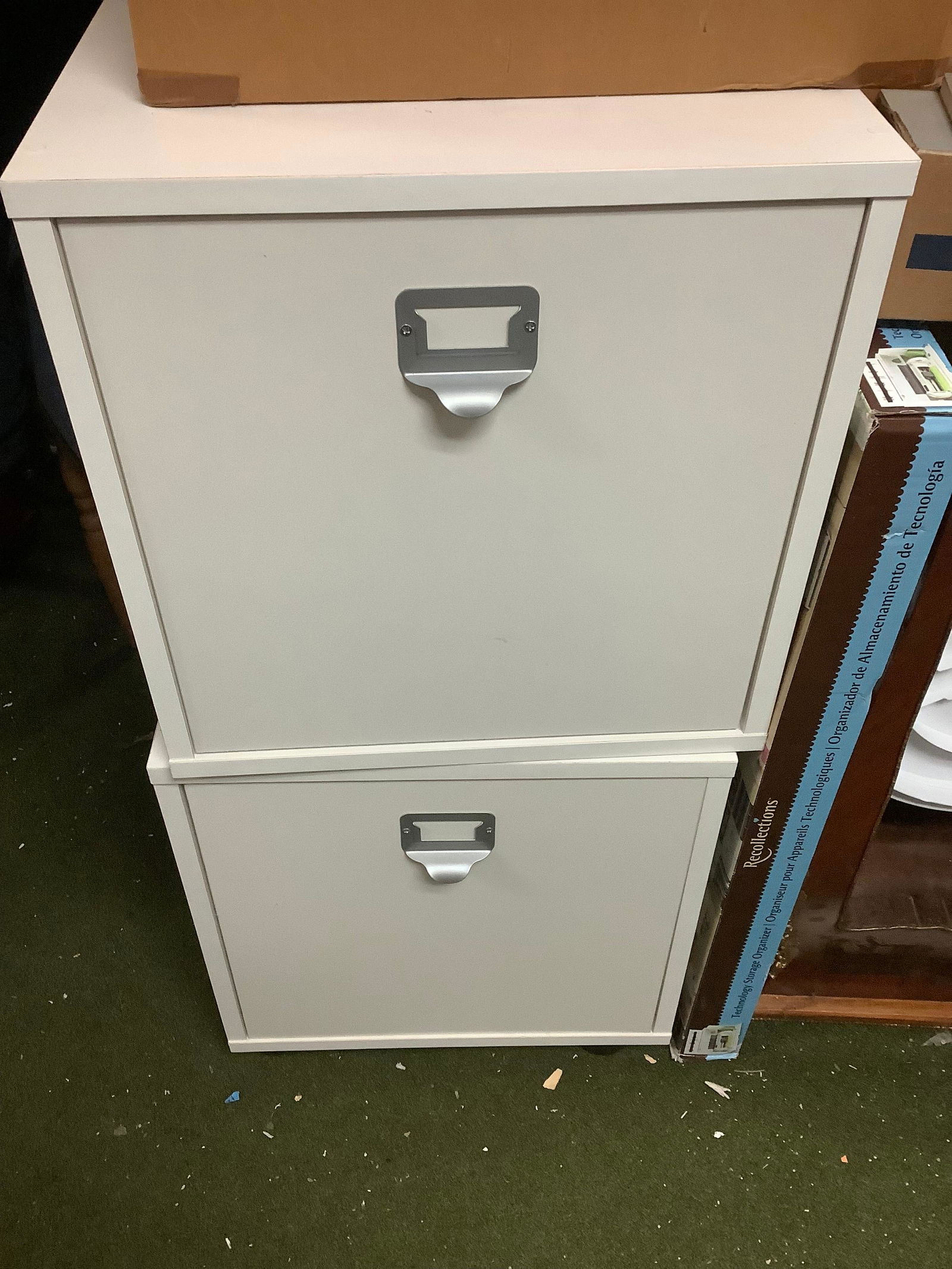 Lot of 2 Wooden File Cabinets 17x17x17 (1 of 1)