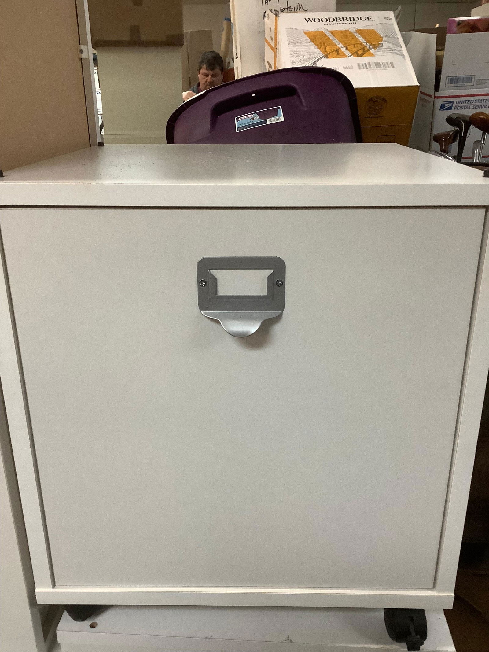 Wooden Rolling File Cabinet 17x17x17 (1 of 1)