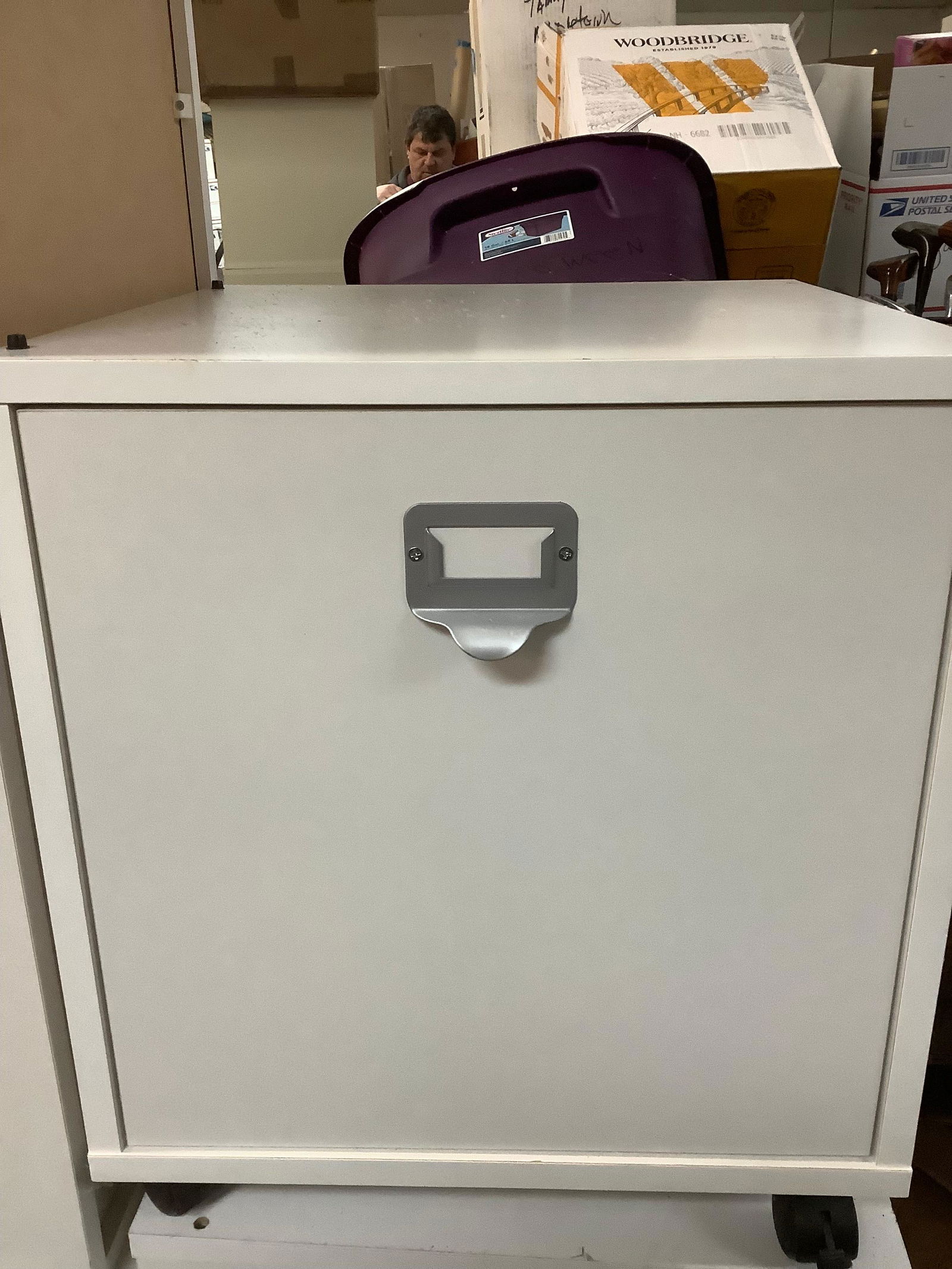 Wooden Rolling File Cabinet 17x17x17 (1 of 1)