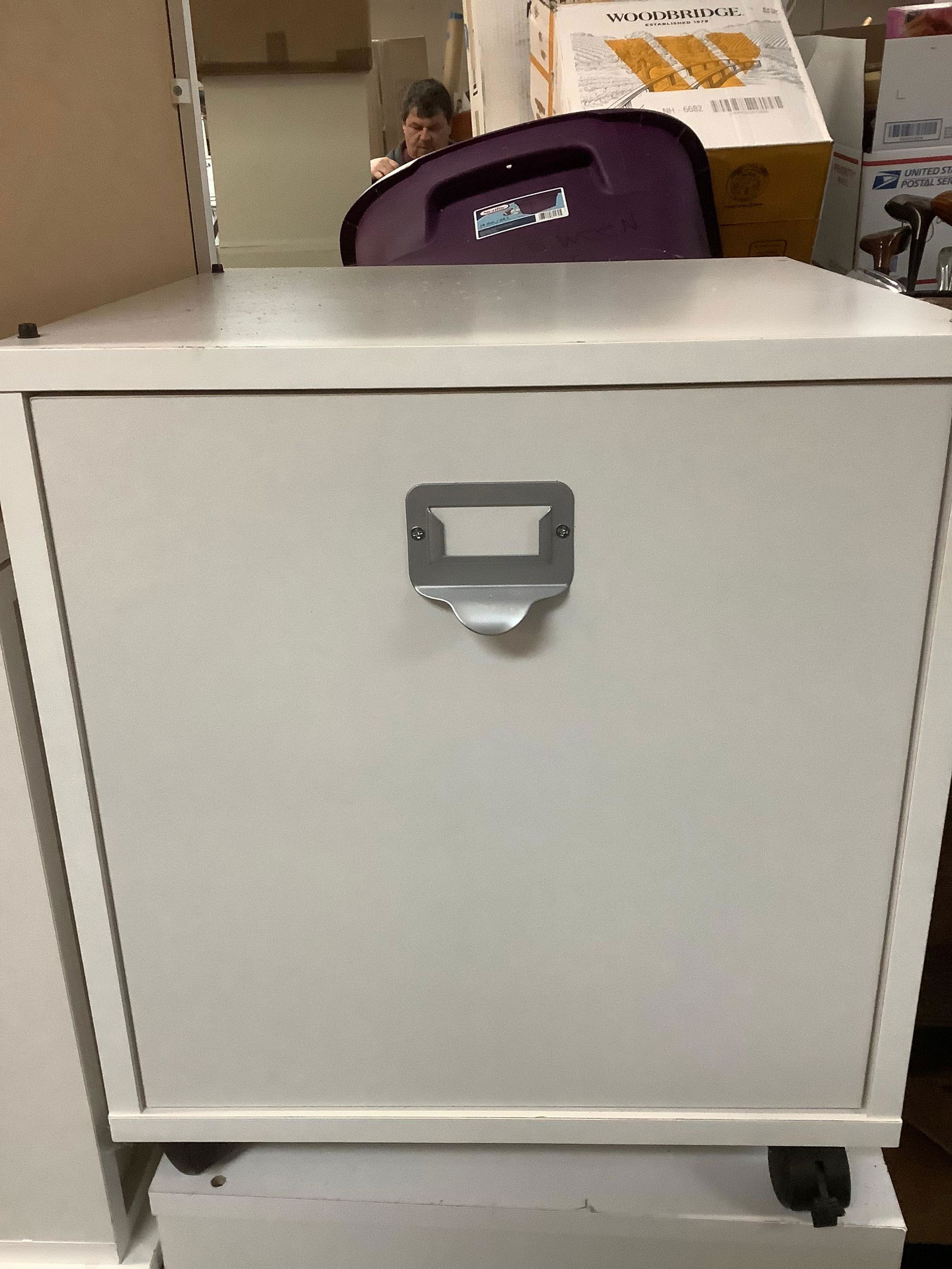 Wooden Rolling File Cabinet 17x17x17 (1 of 1)