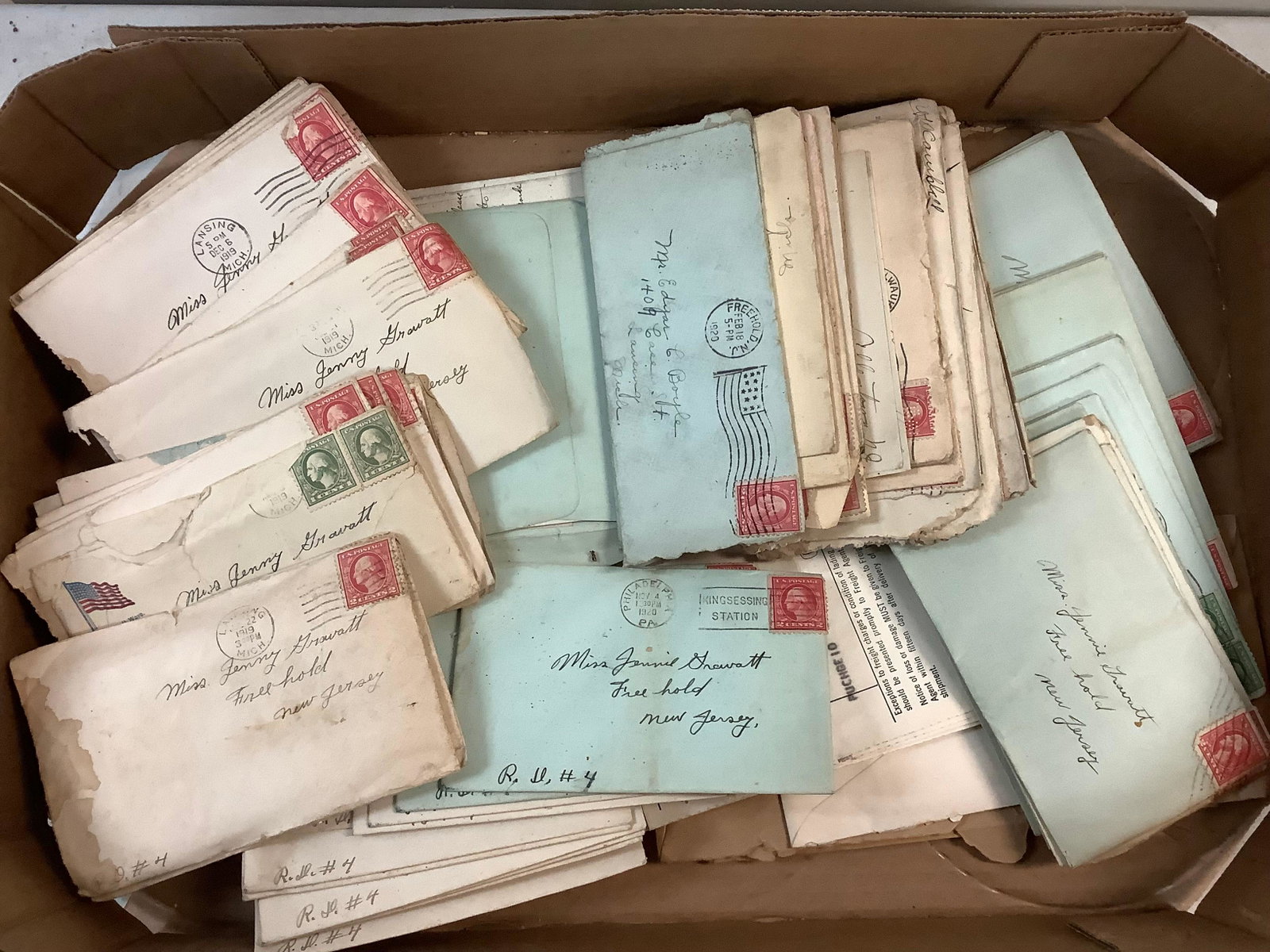 Lot of 1919-1920's Ephemera: Lot of 1919-1920's Ephemera