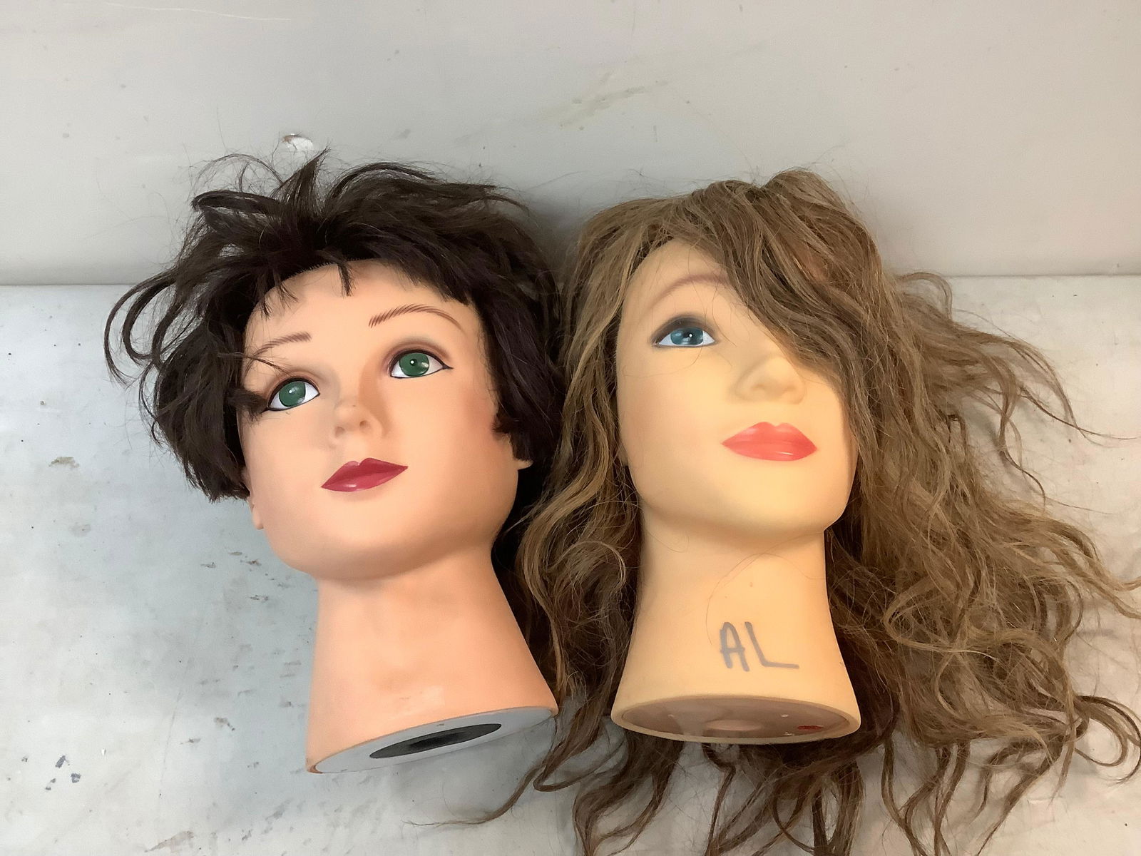 Lot of 2 Mannequin Heads (1 of 1)