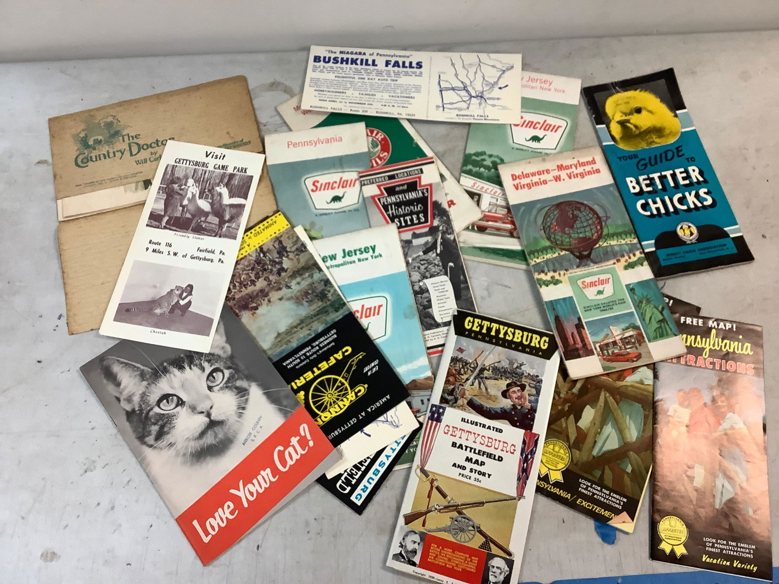 Lot of Vintage Road Maps and More (1 of 1)