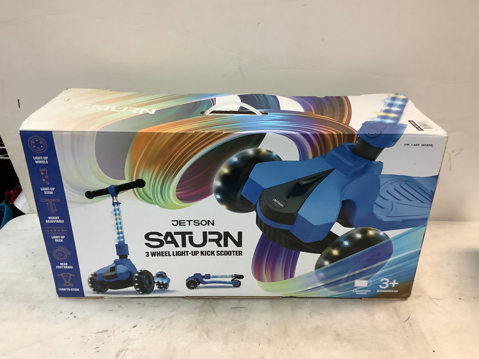 New Jetson Saturn 3 Wheel Light-Up Kick Scooter: New Jetson Saturn 3 Wheel Light-Up Kick Scooter