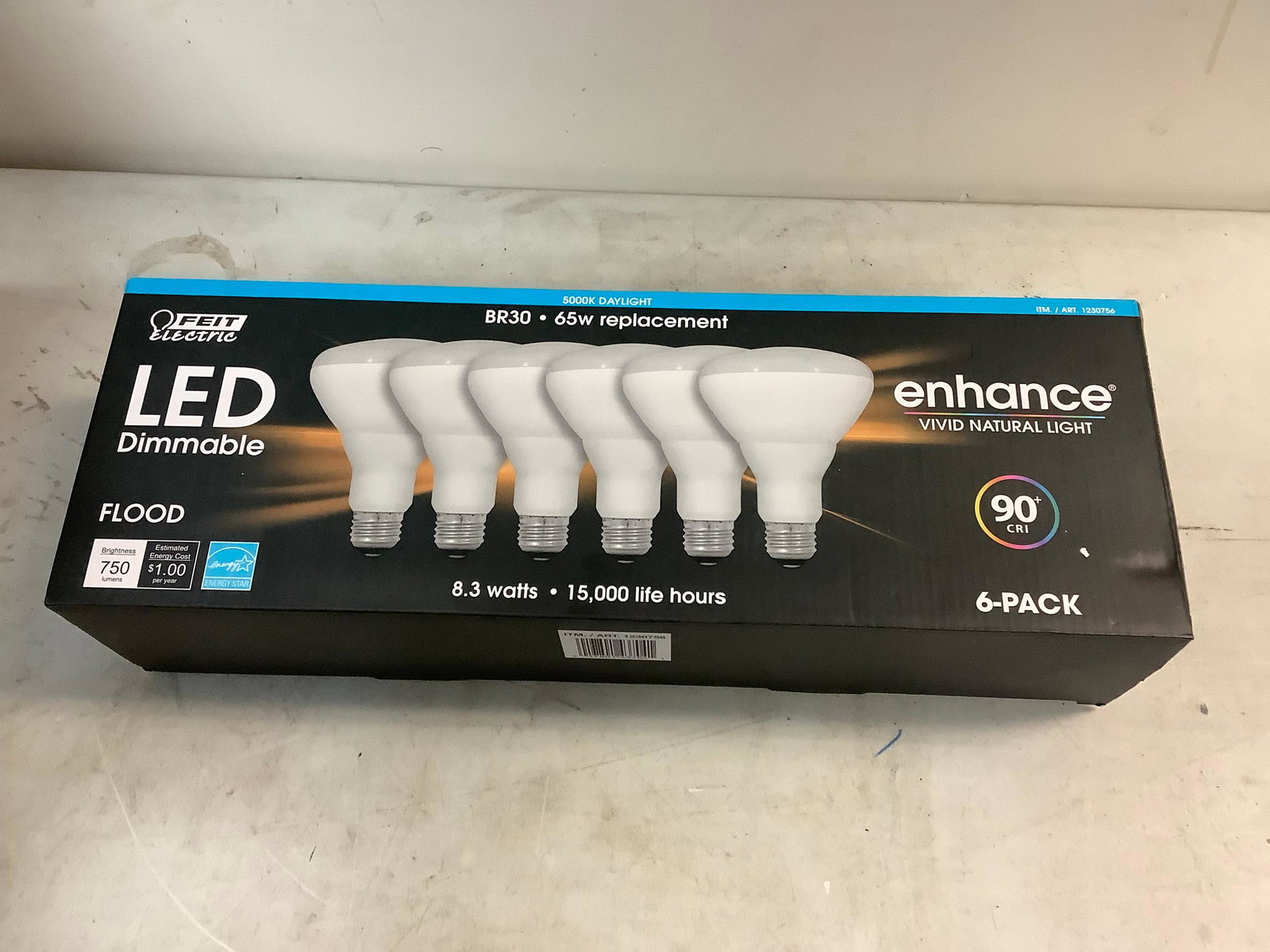 New Feit LED Dimmable 6 Pack Flood Bulbs 65W: New Feit LED Dimmable 6 Pack Flood Bulbs 65W