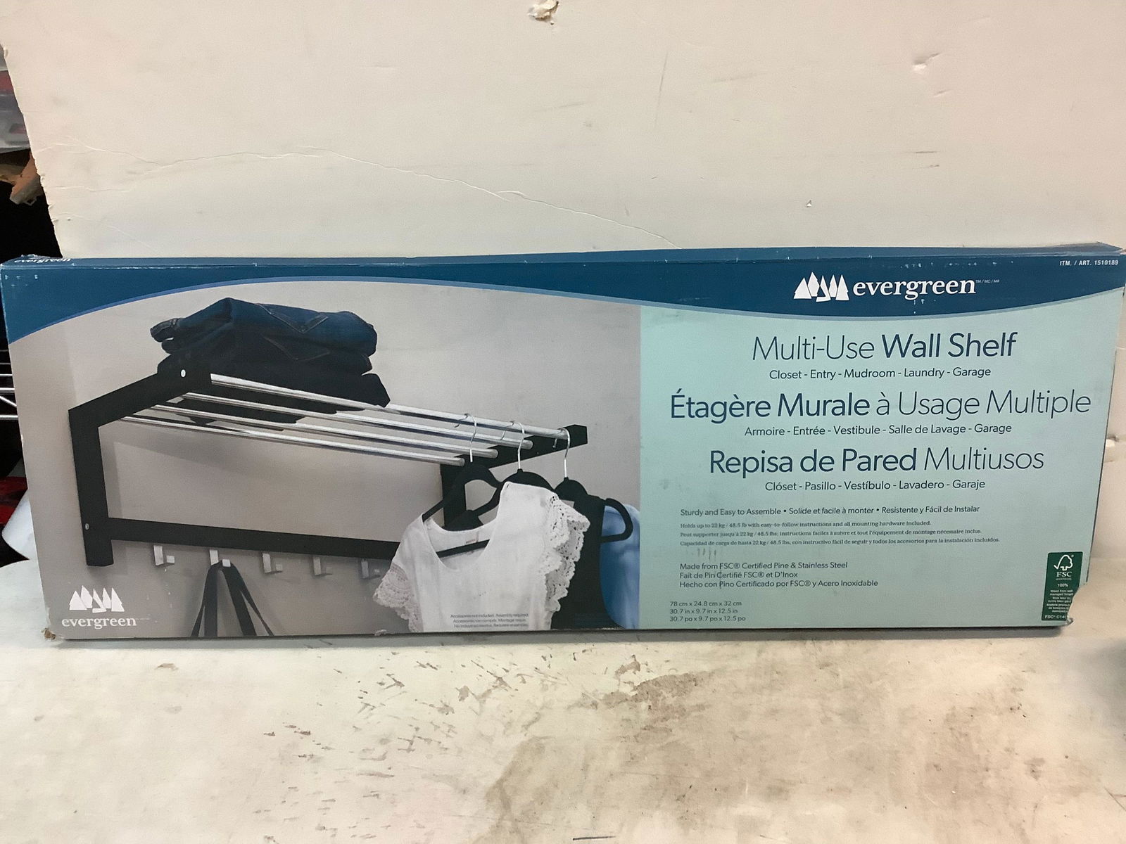 New Multi Use Wall Shelf 30.7x9.7x12.5 (1 of 1)