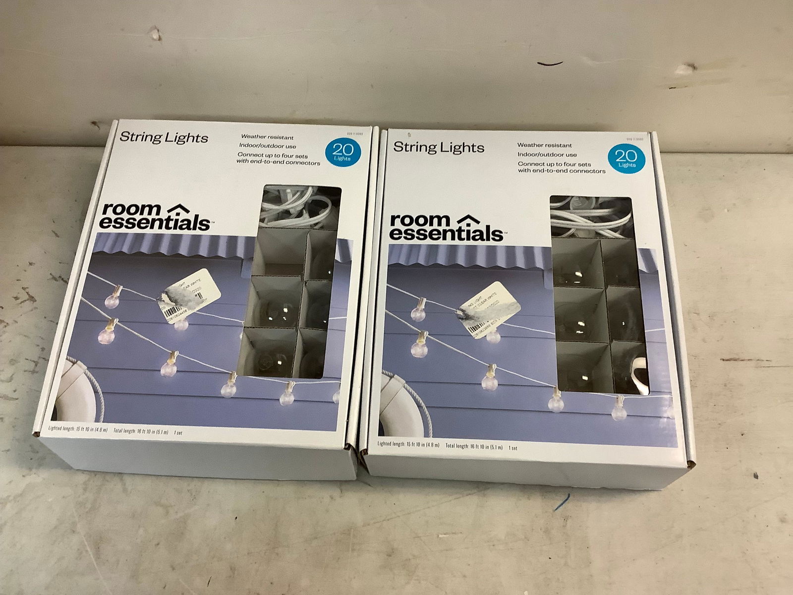 Lot of 2 Boxes of String Lights  20 Lights Per Box Indoor/Outdoor Use (1 of 1)