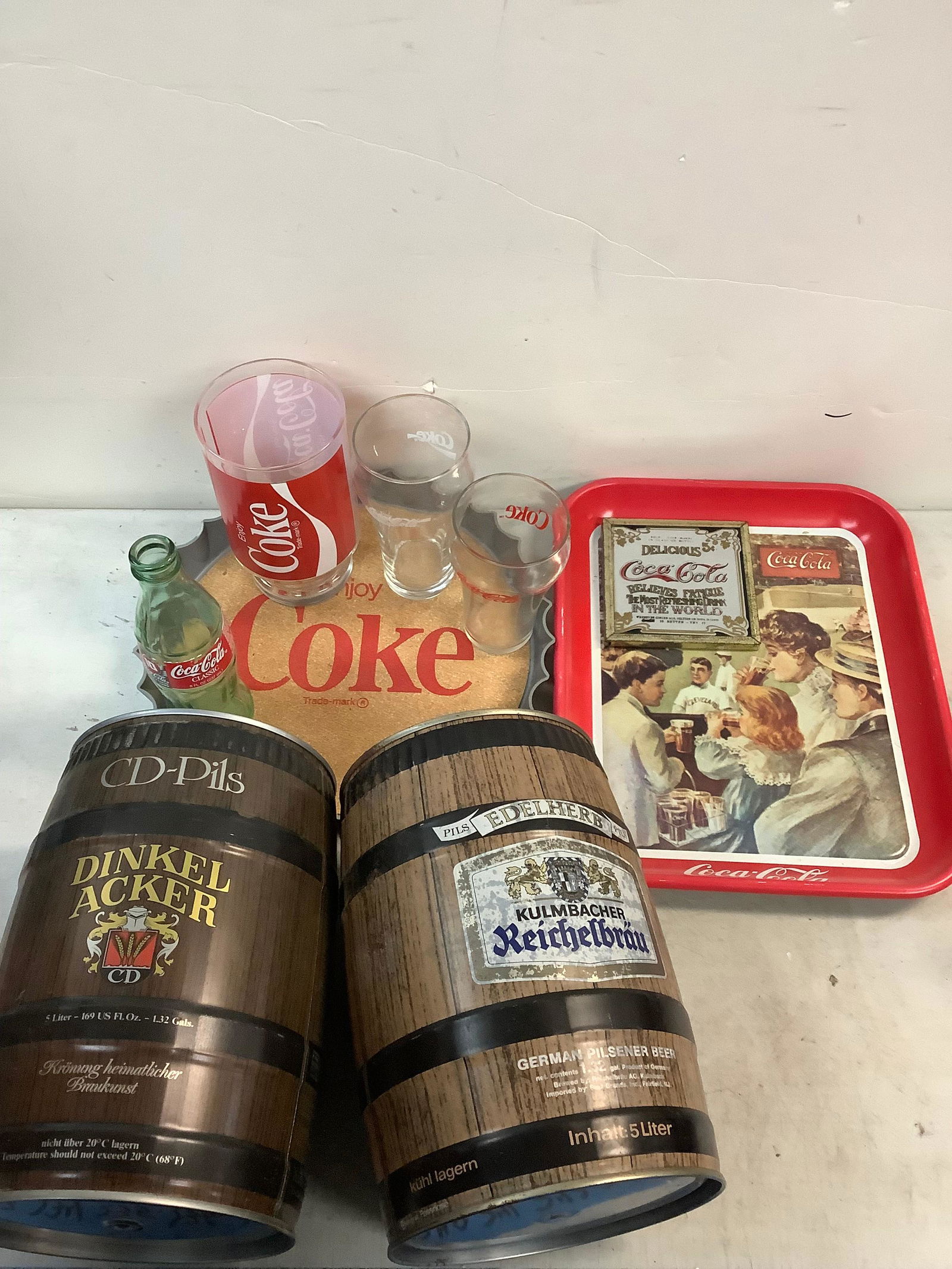 lot of Coca-Cola products, Reichel Rau, and Dinkel Acker CD-Pils (1 of 1)
