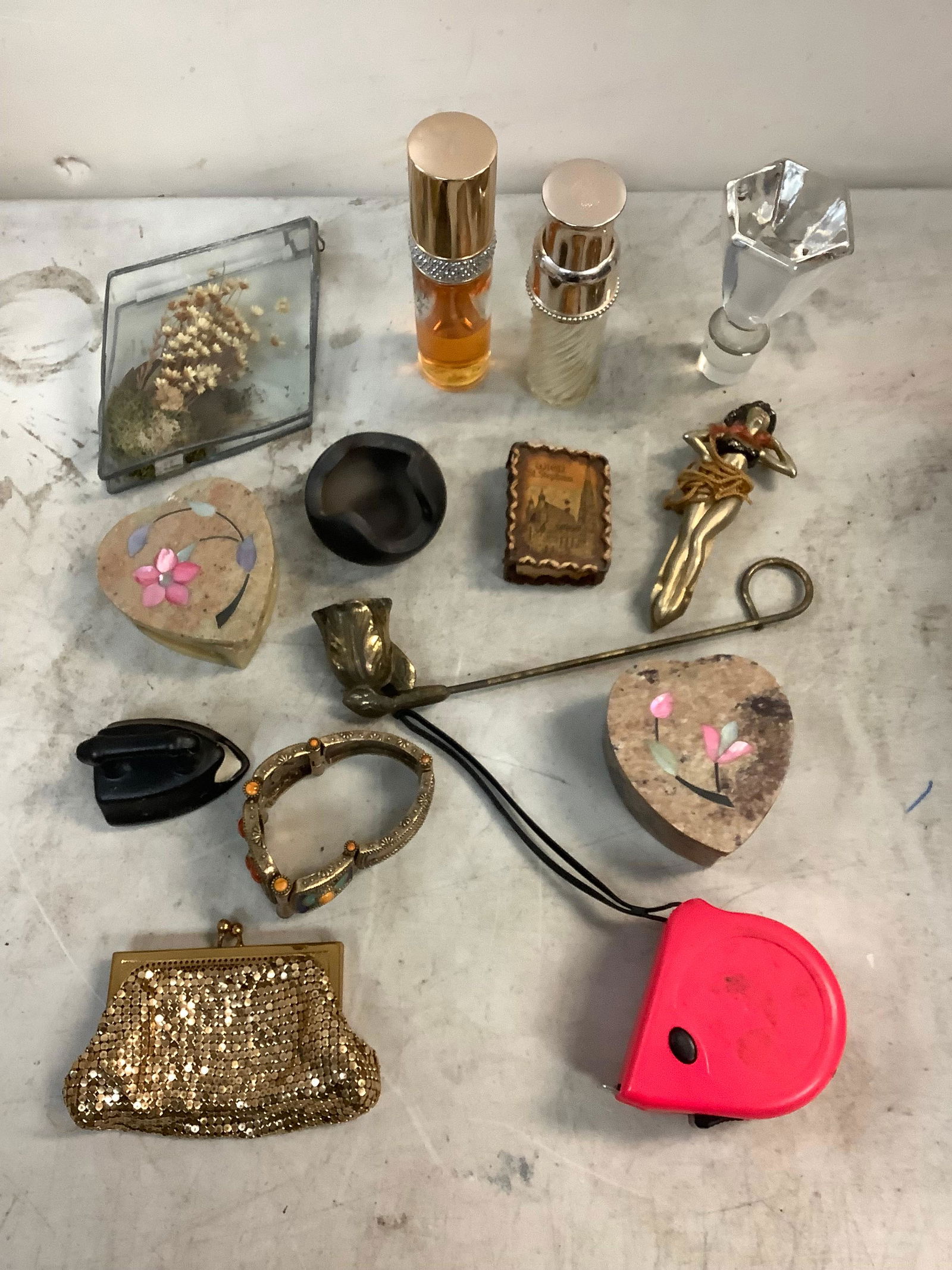 lot of vintage perfumes, change purse, candle puter outer, and more (1 of 1)