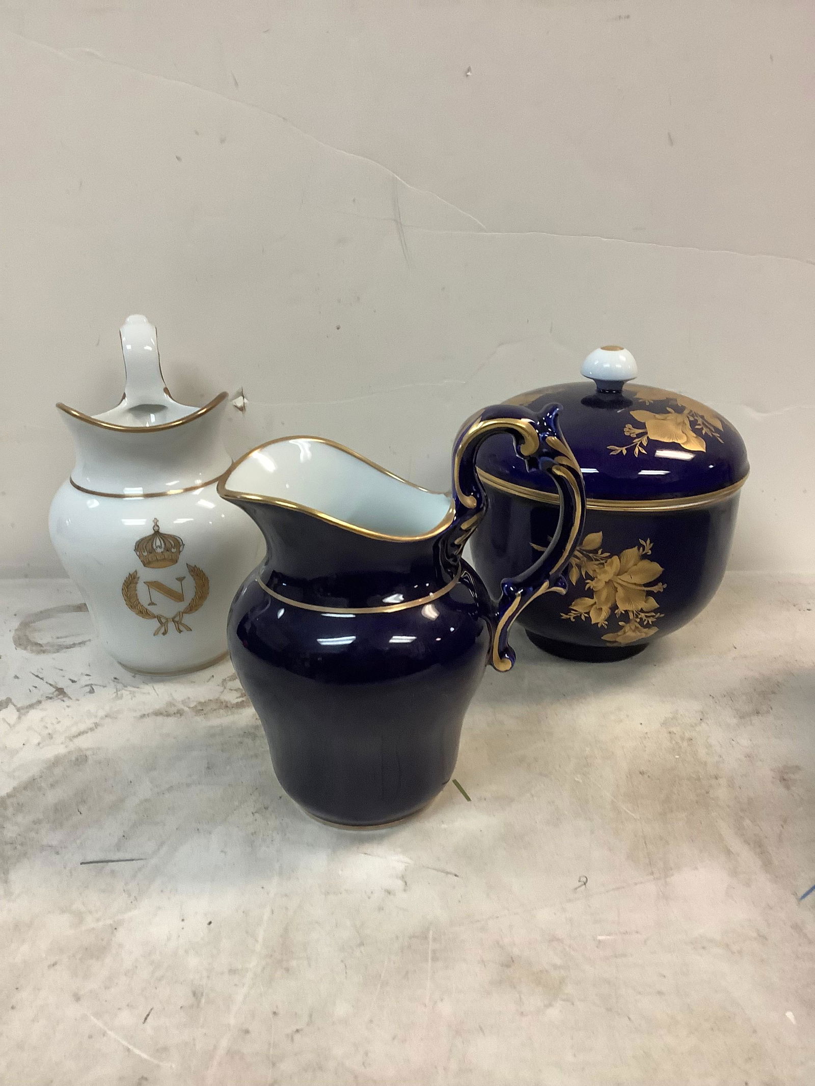 two French Limoges pitcher, and Kaiser West Germany Jar (1 of 1)