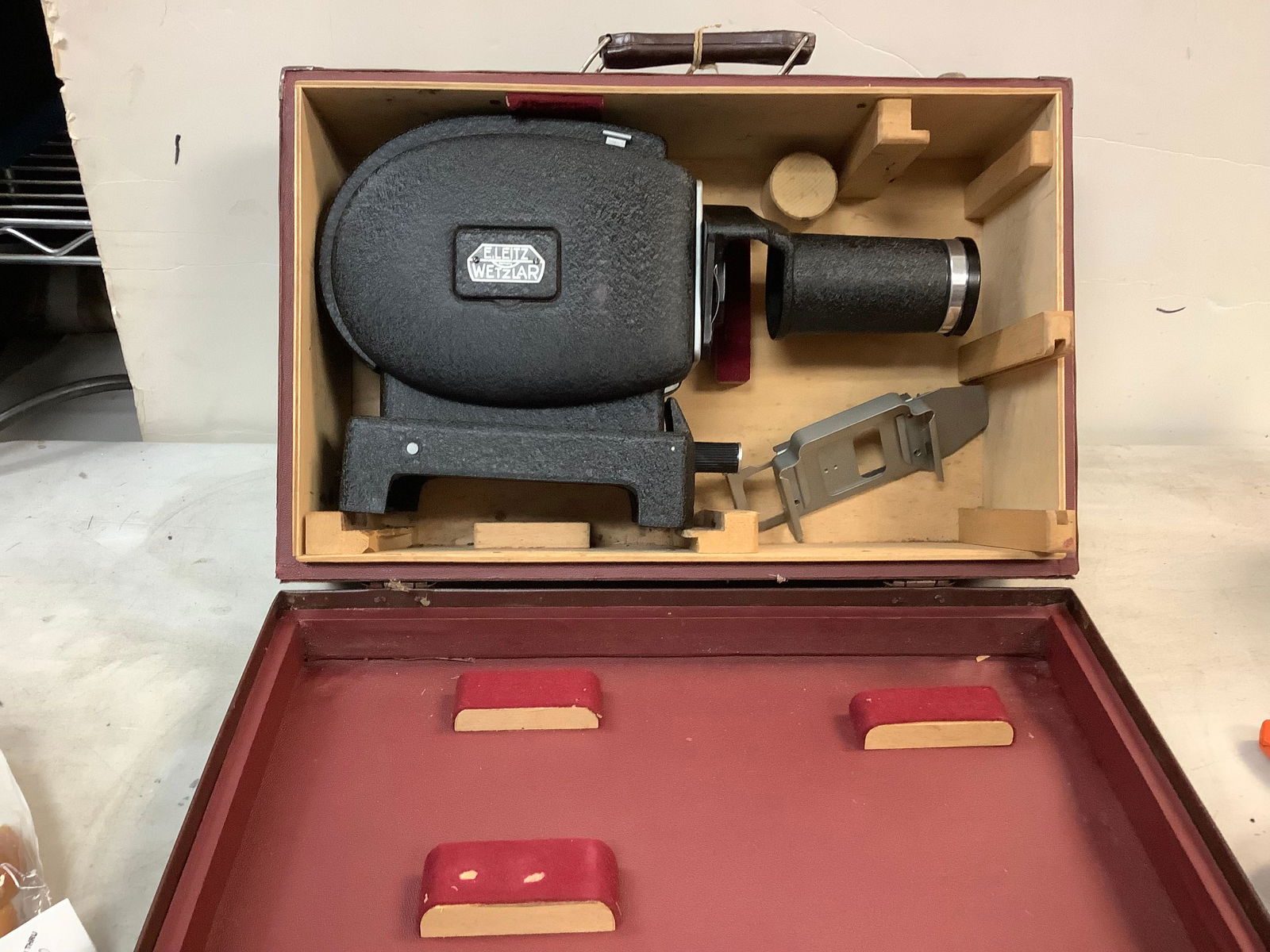 Movie projector with case: Movie projector with case