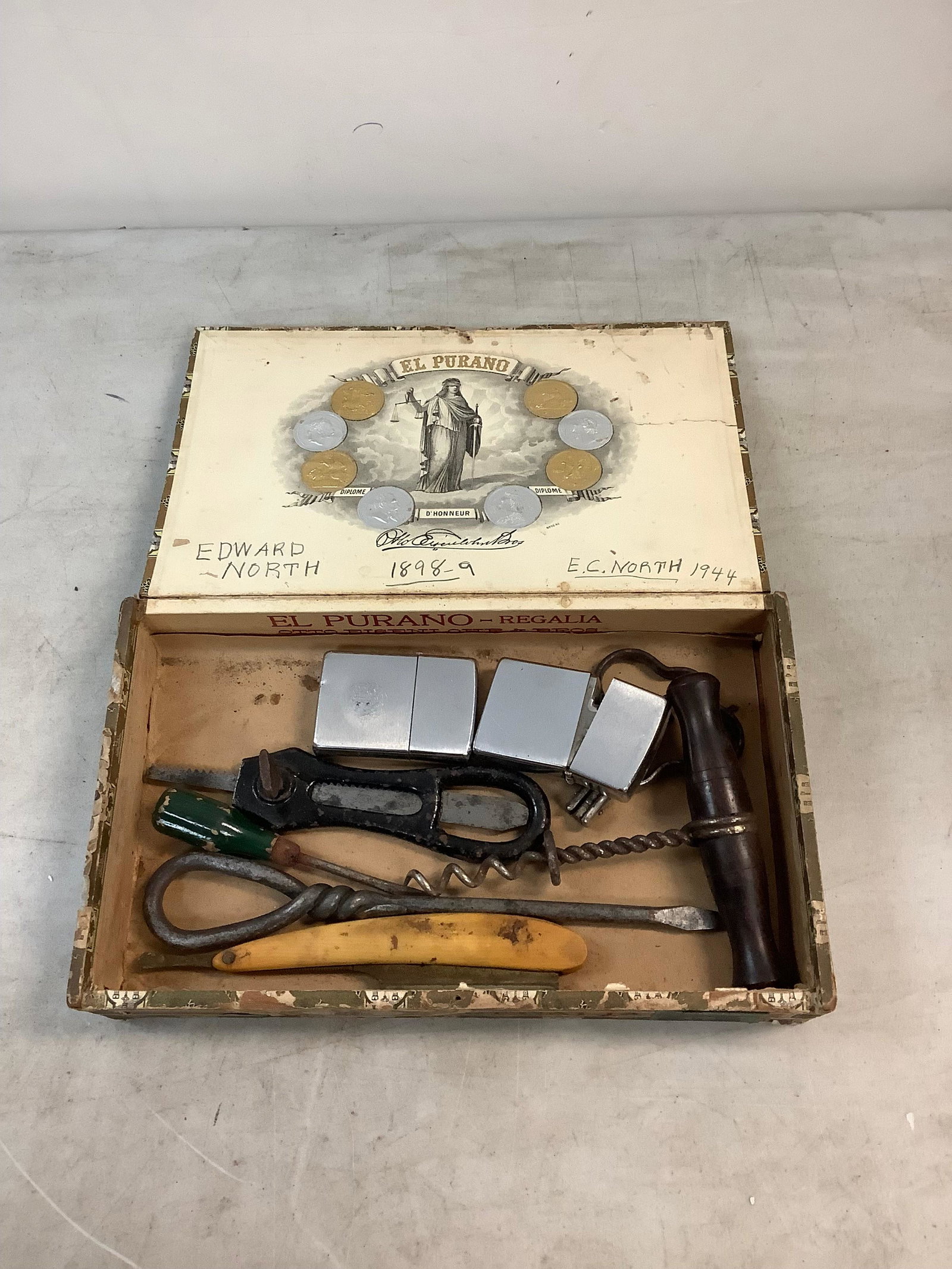 lot of vintage cigar rete lighters and more: lot of vintage cigar rete lighters and more
