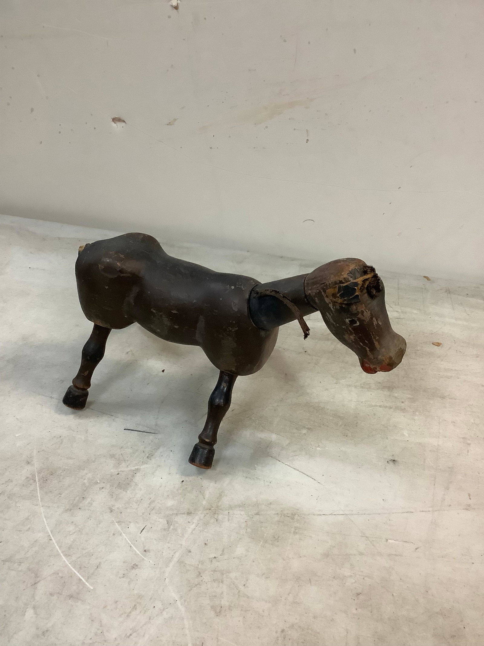 Shell wood donkey 7in tall: Shell wood donkey 7in tall