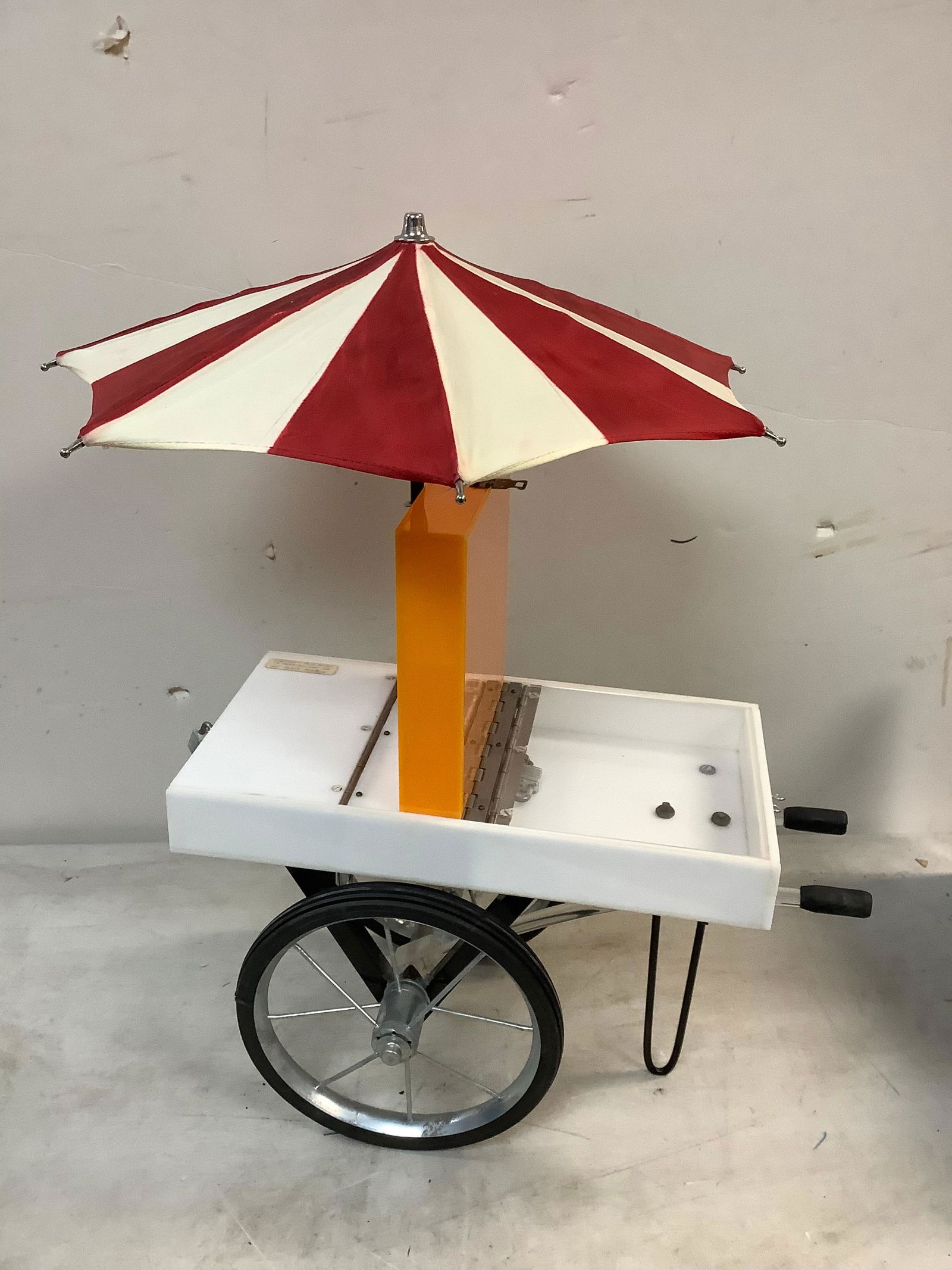 Salesman's Sample of Hot Dog Cart w/ Lock & Key (1 of 1)
