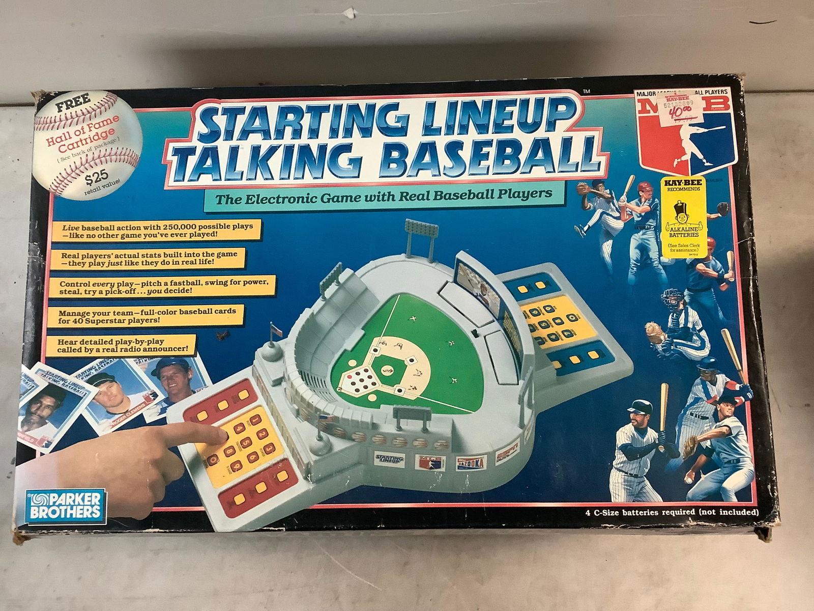 Sealed Parker Brothers Starting Line Up Talking Baseball The Electronic Game with Real Baseball (1 of 1)