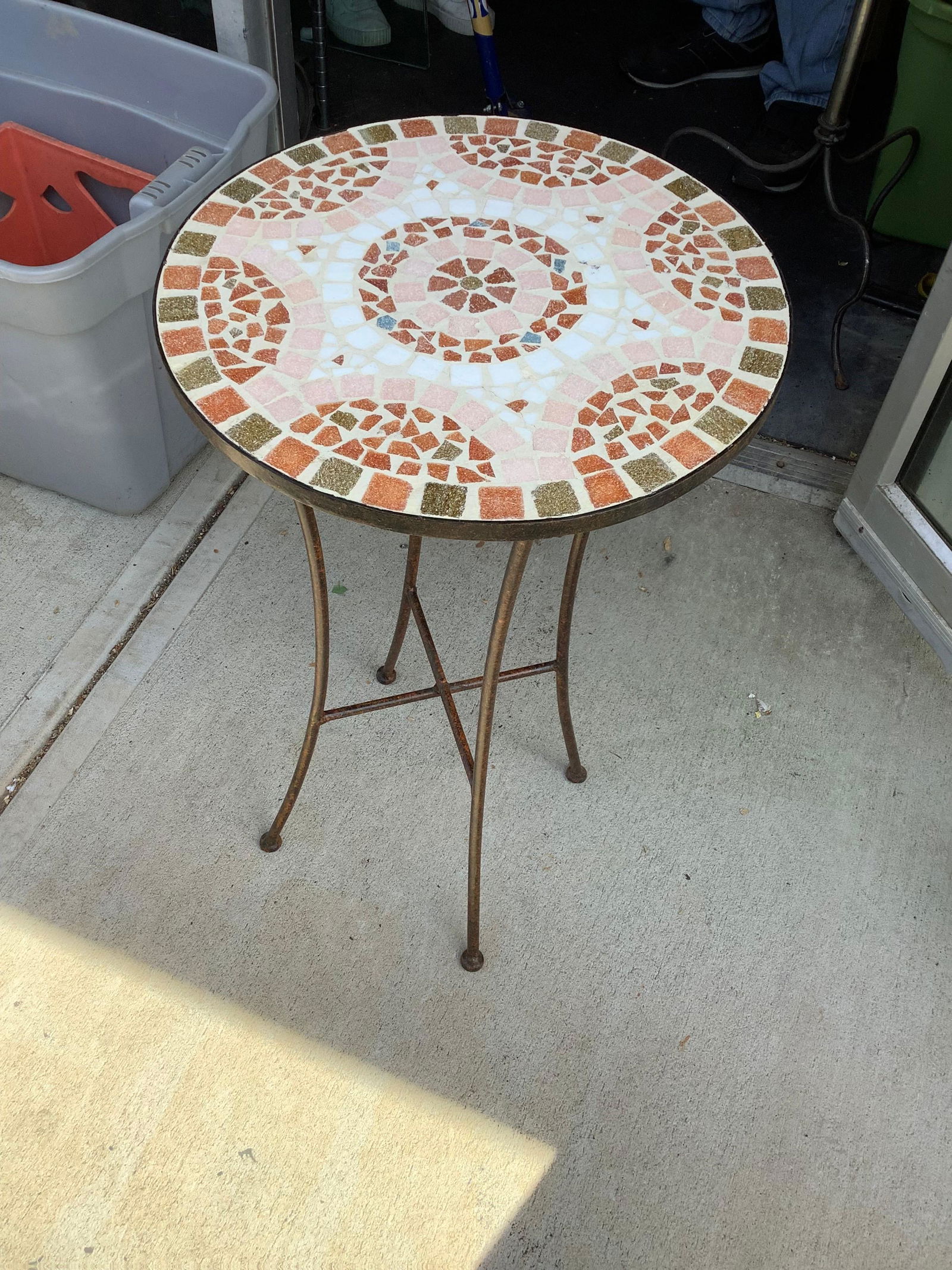 Tile top iron table (1 of 1)