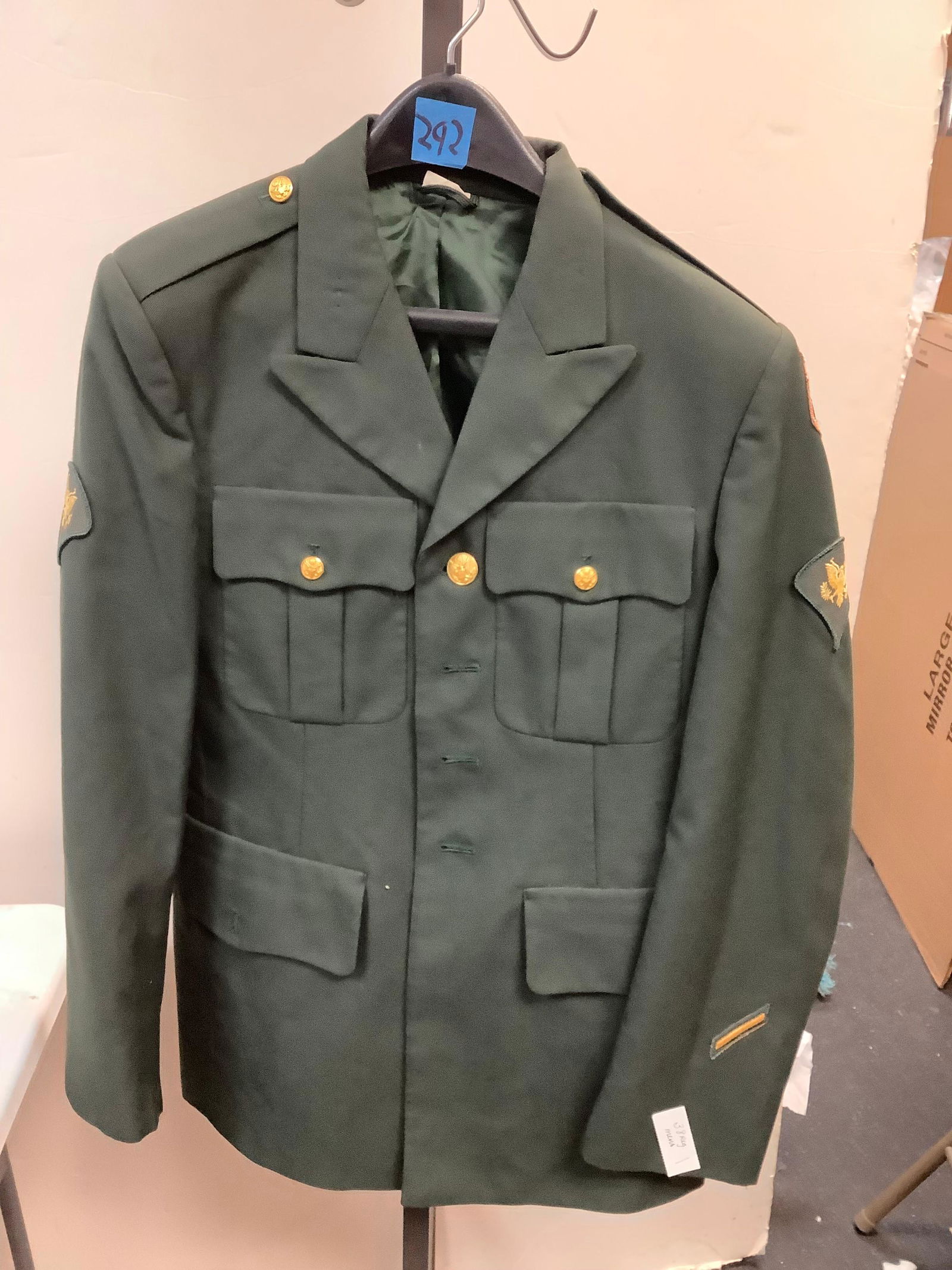 DSCP by uniart corp. men's army green button up (1 of 1)