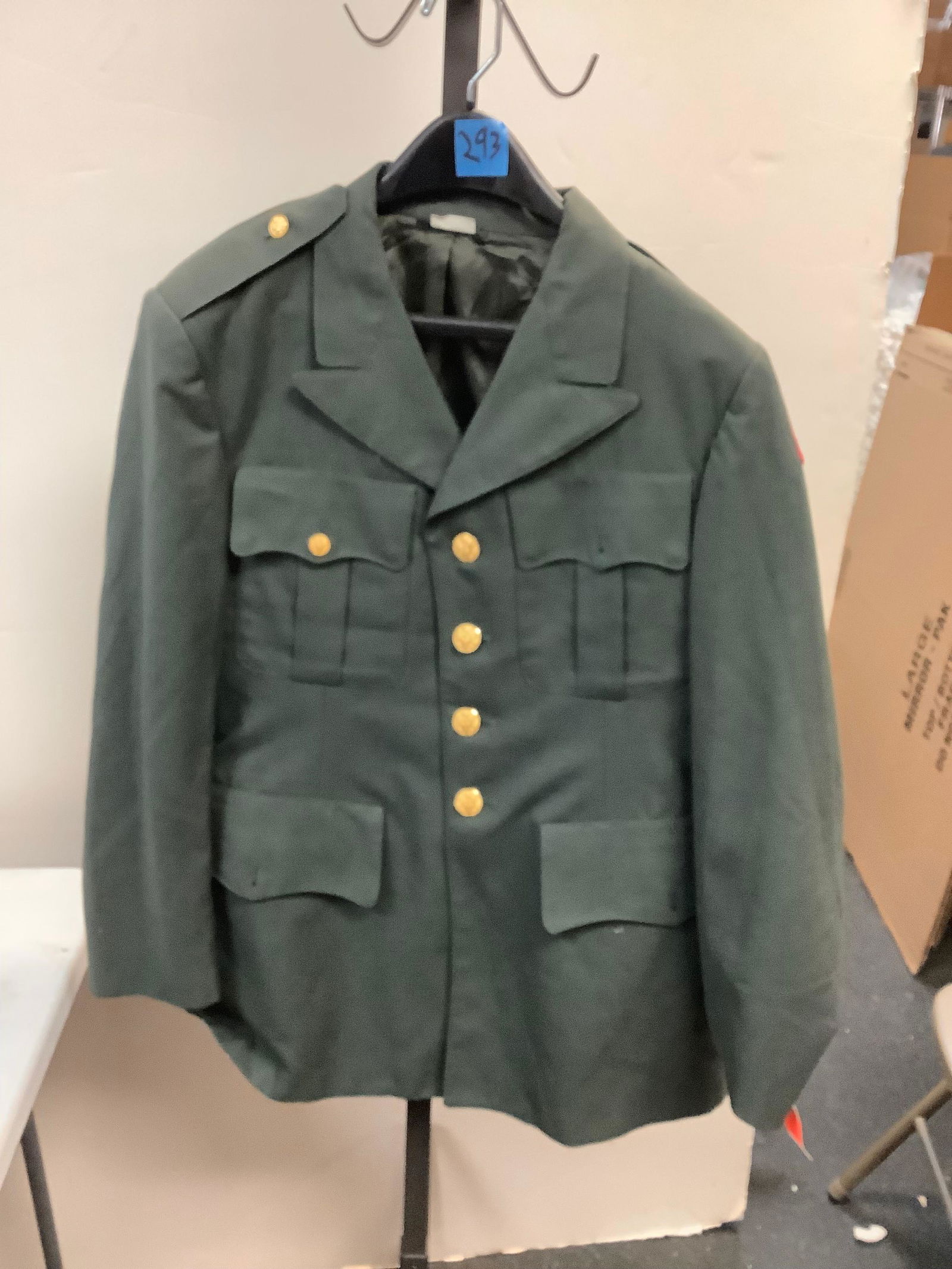 JROTC Mens army green coat 39 (S) (1 of 1)