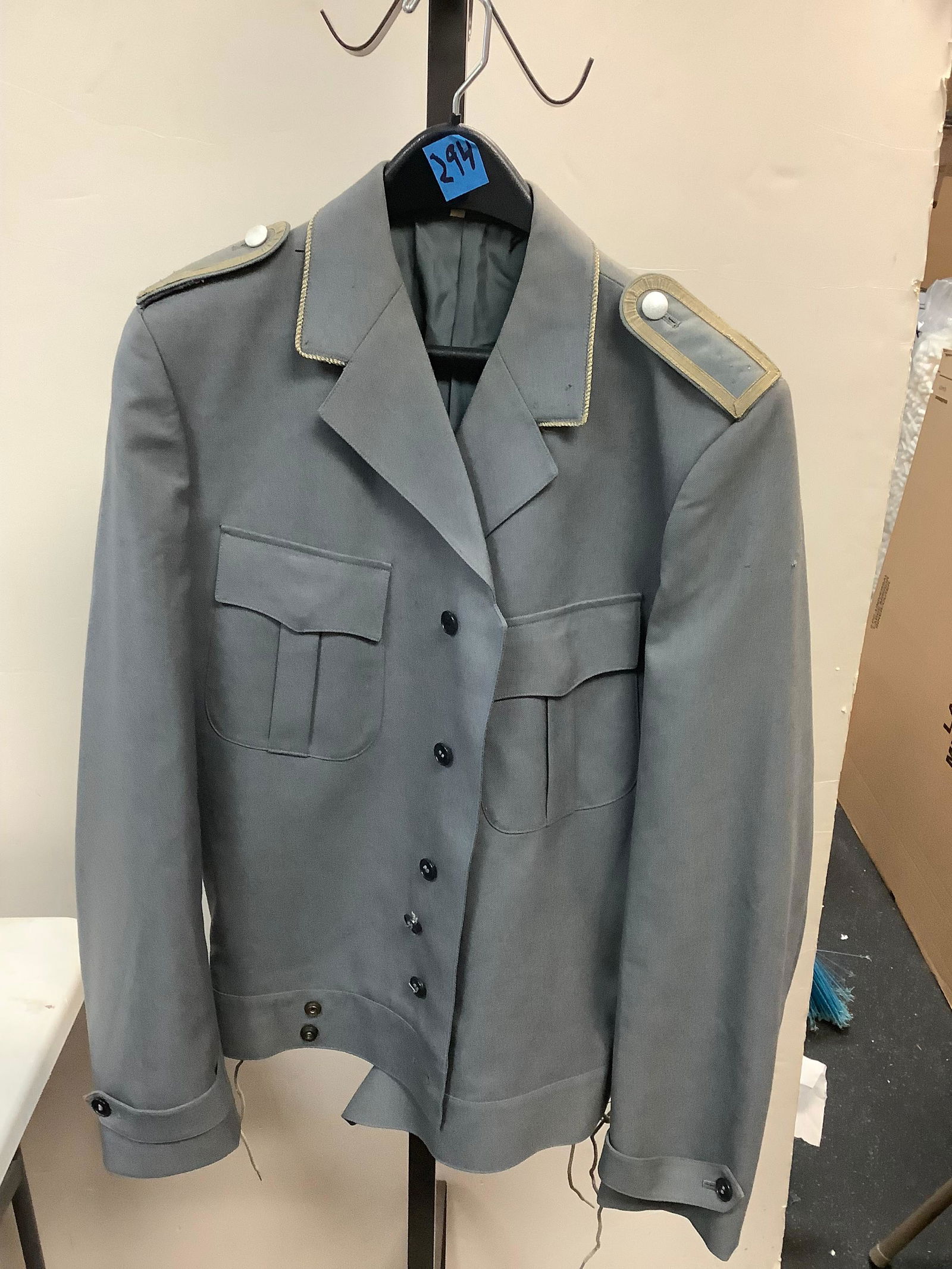 Gray U.S. army Cadet button up jacket (1 of 1)