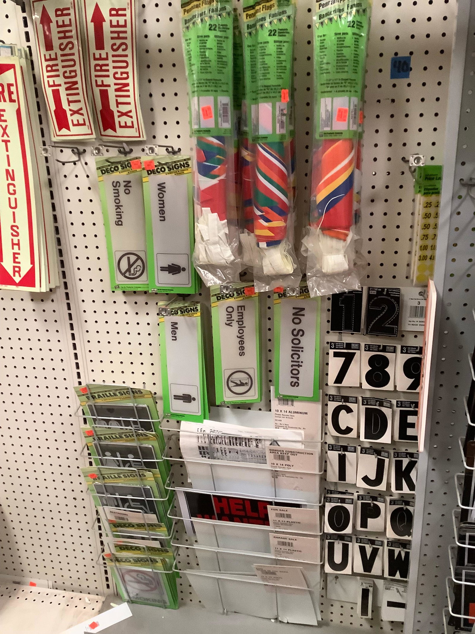 Lot of New Pennant Flags and Signs,: Lot of New Pennant Flags and Signs,