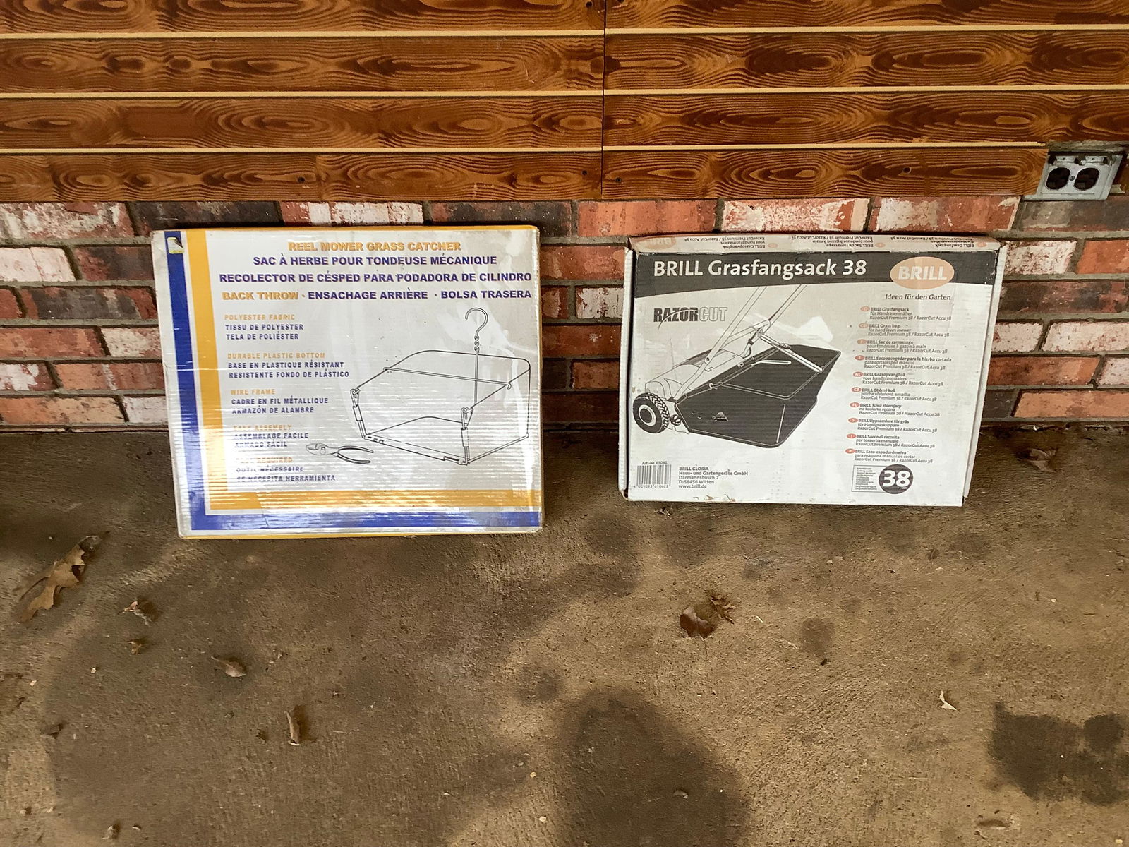 Lot of reel mower grass catcher and brill grasfangsack 38 (1 of 1)