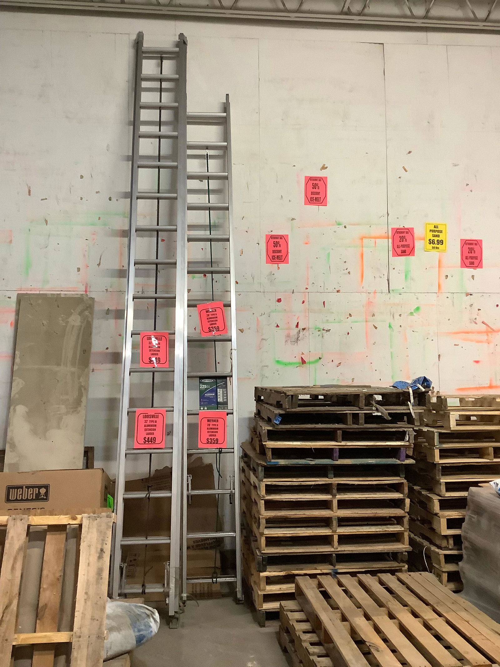 New werner 28' type II Aluminum extension ladder (1 of 1)