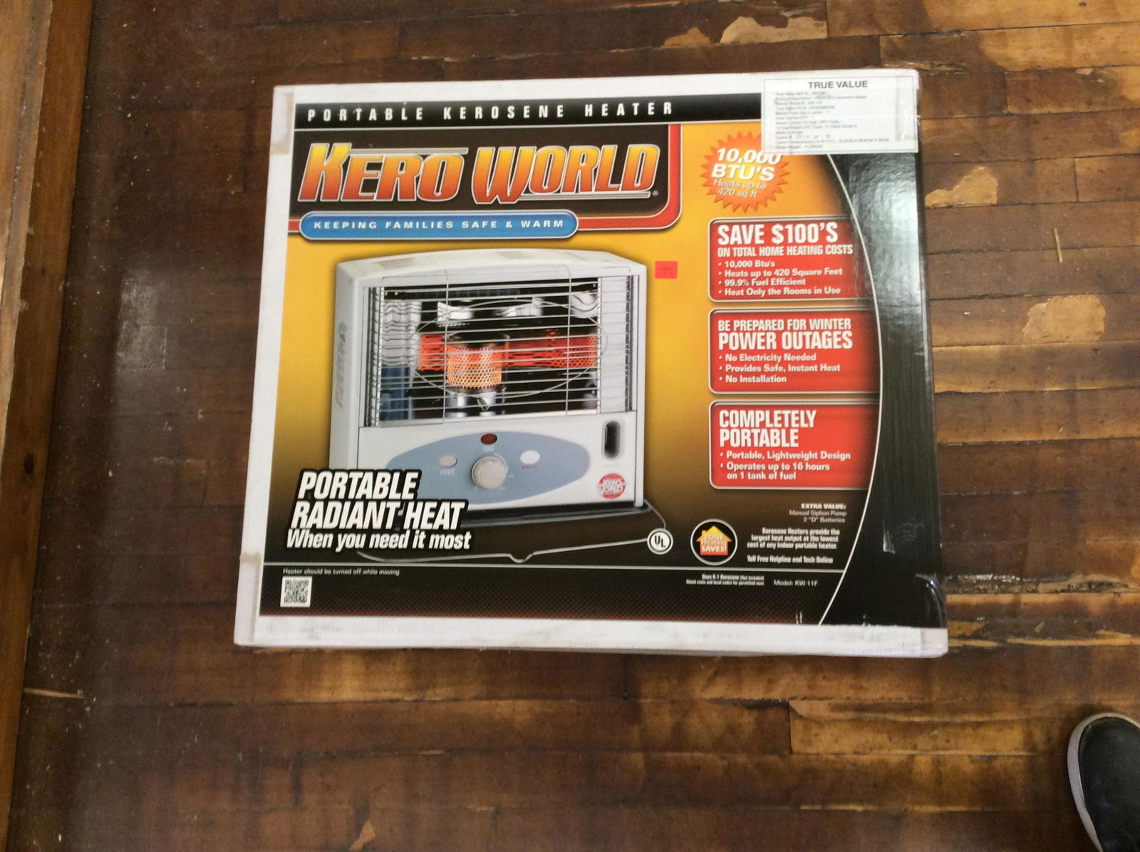 New Kero world portable kerosene heater heats up to 420 sq. ft. (1 of 1)