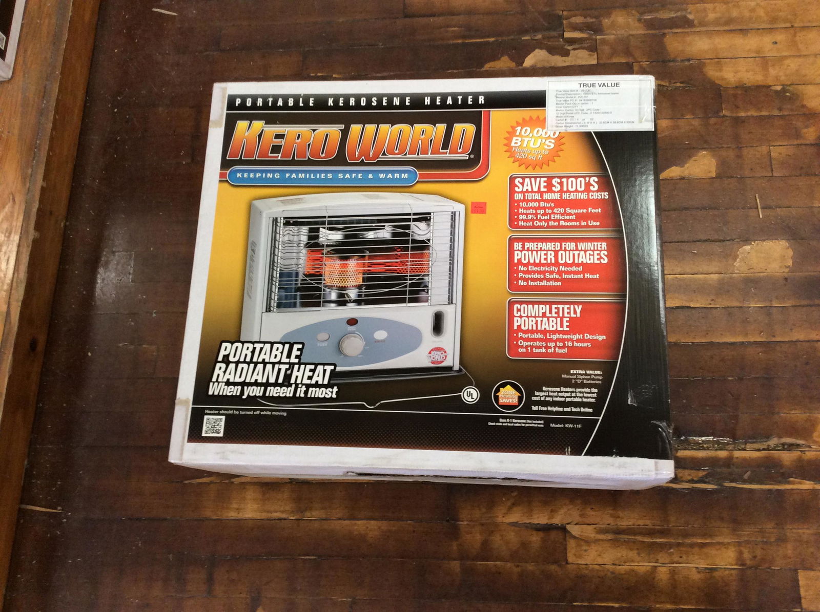 New Kero world portable kerosene heater heats up to 420 sq. ft. (1 of 1)