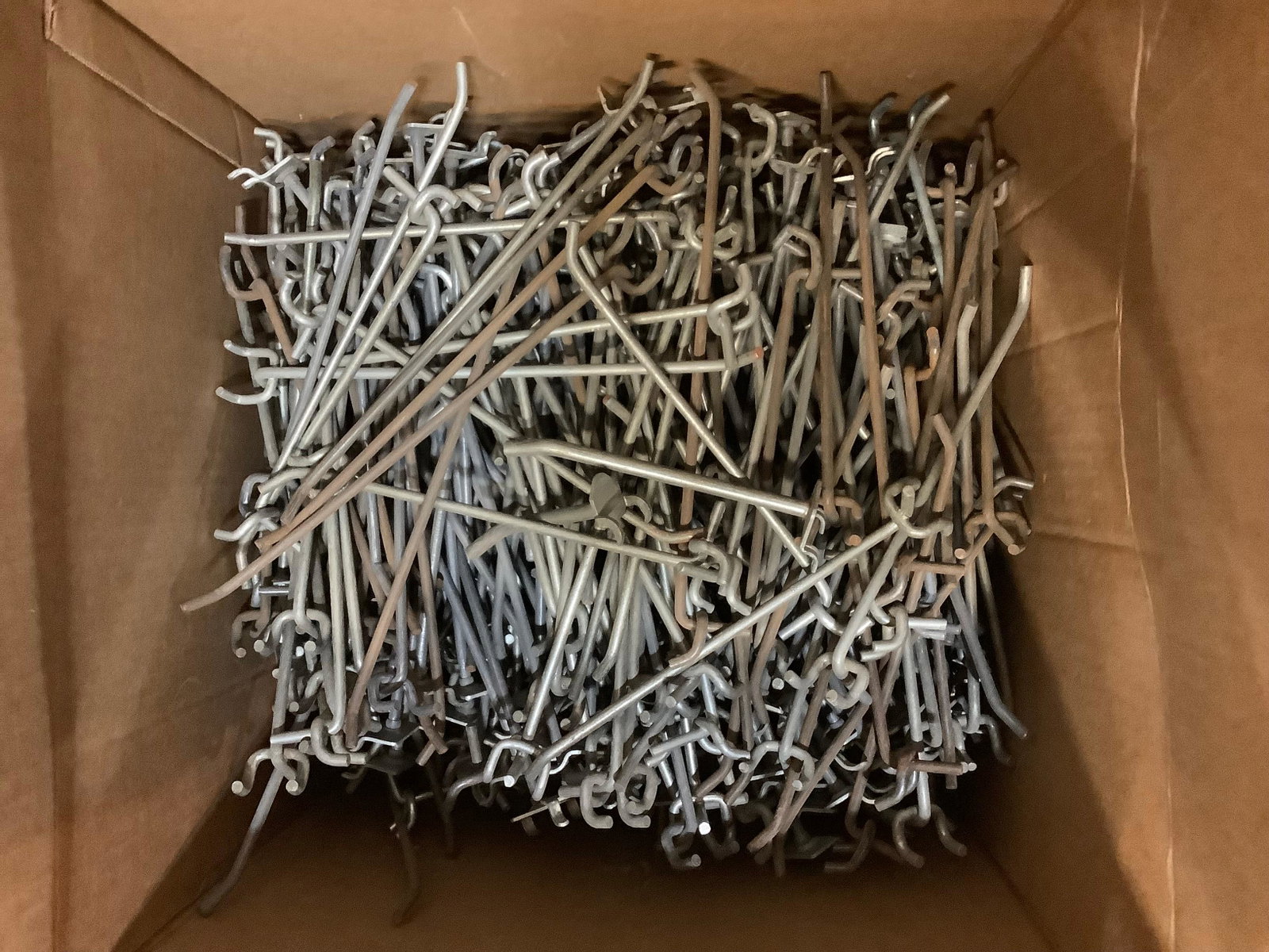 Box of display hooks: Box of display hooks