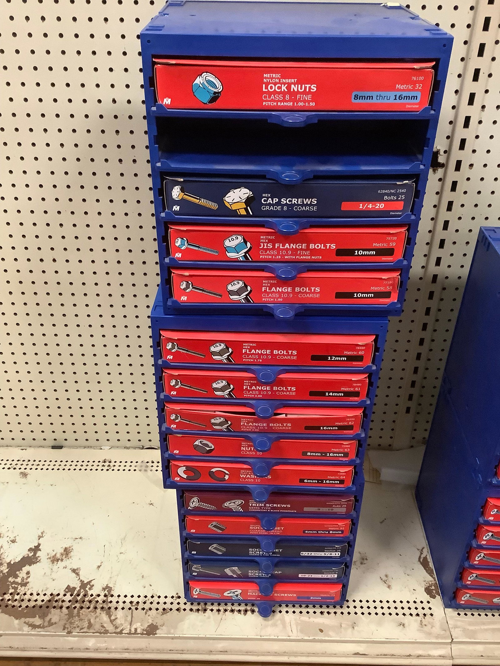 Lot of flange bolts and lock nuts: Lot of flange bolts and lock nuts
