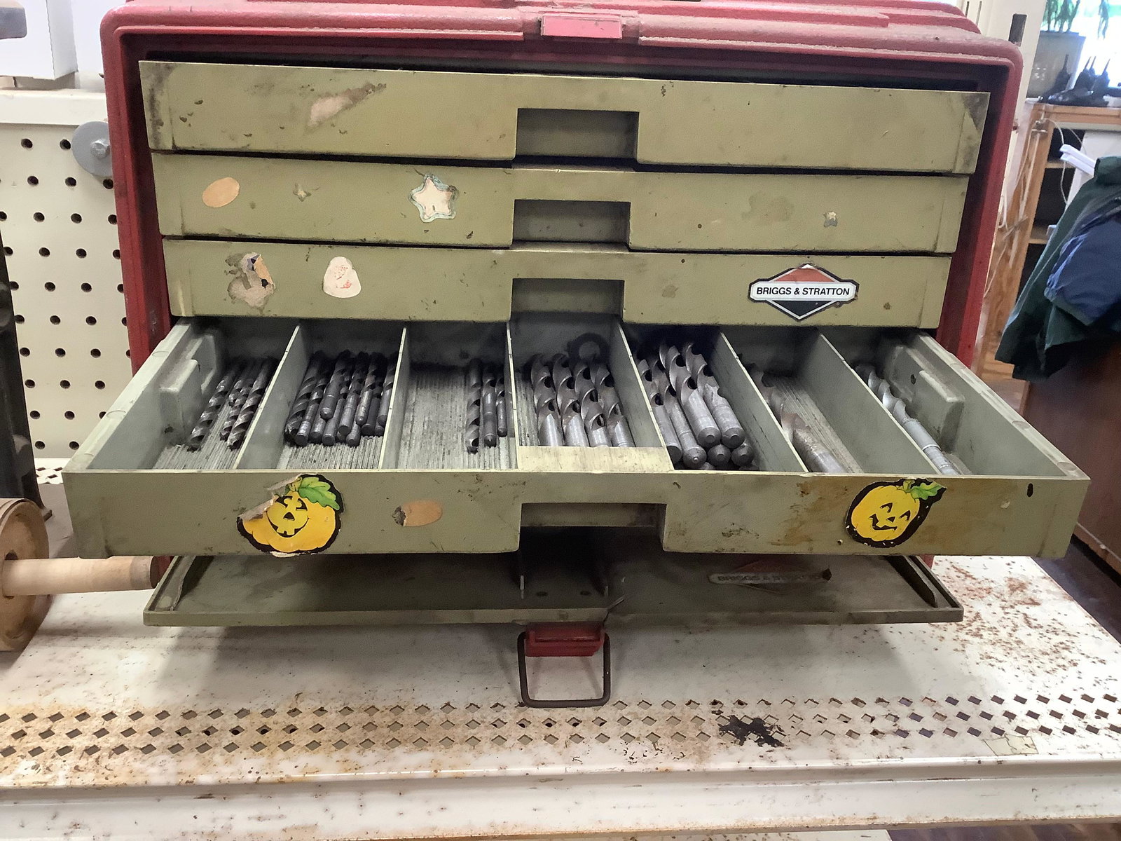 plano toolbox with drill bits taps and cutting stones (1 of 1)