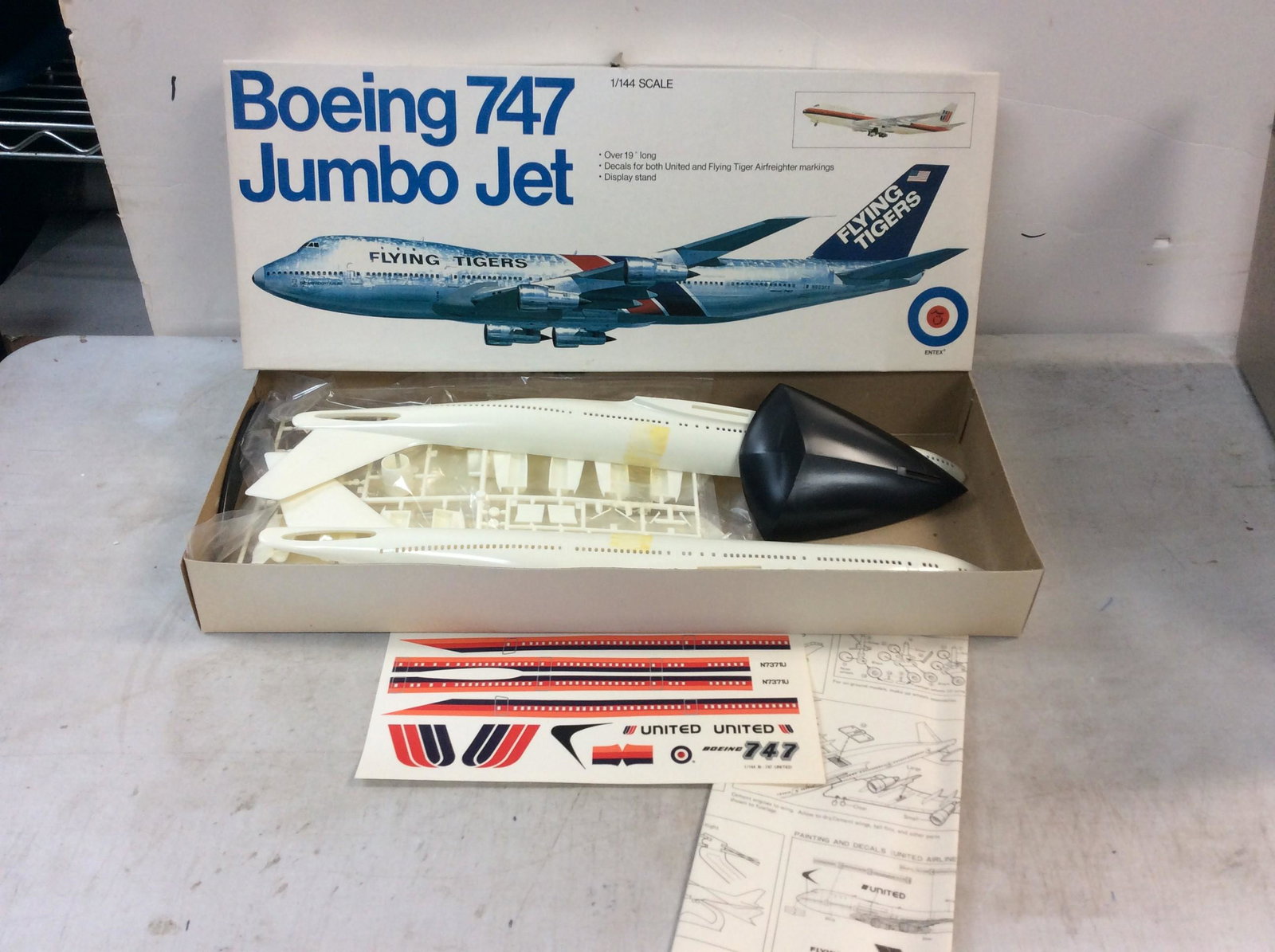 Boeing 747 Jumbo Jet model (over 19â€™â€™ long, decals and display stand included) (1 of 1)