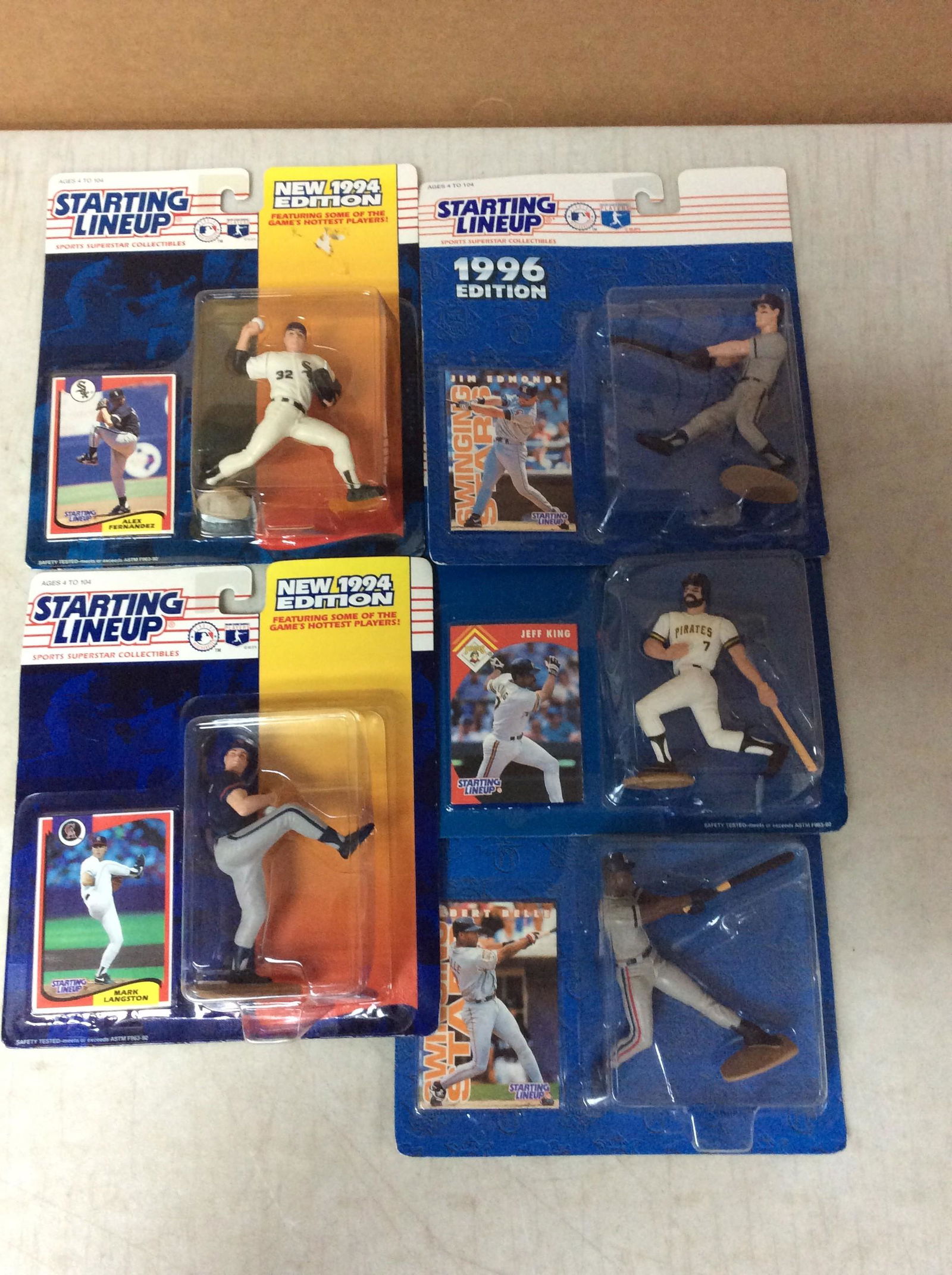 Lot of Starting lineup action figures and playing cards (1 of 1)
