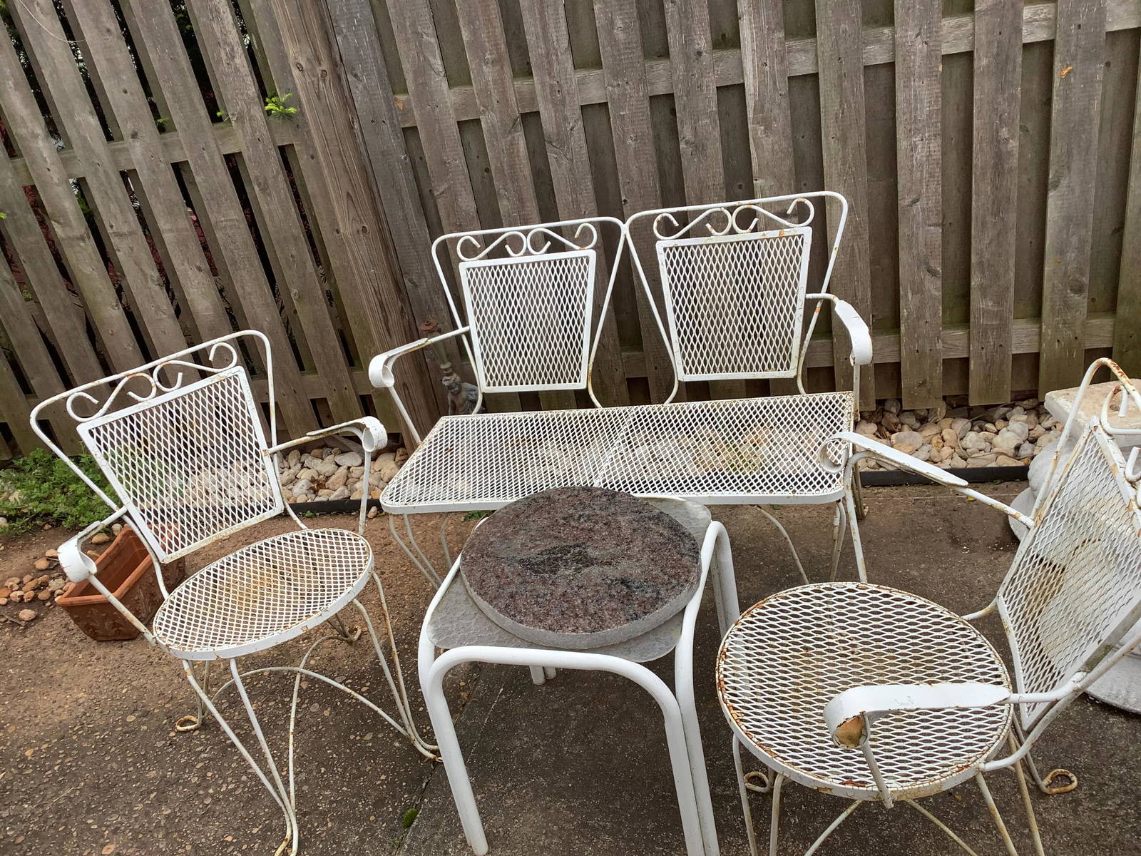 Rod Iron Patio Set Auction