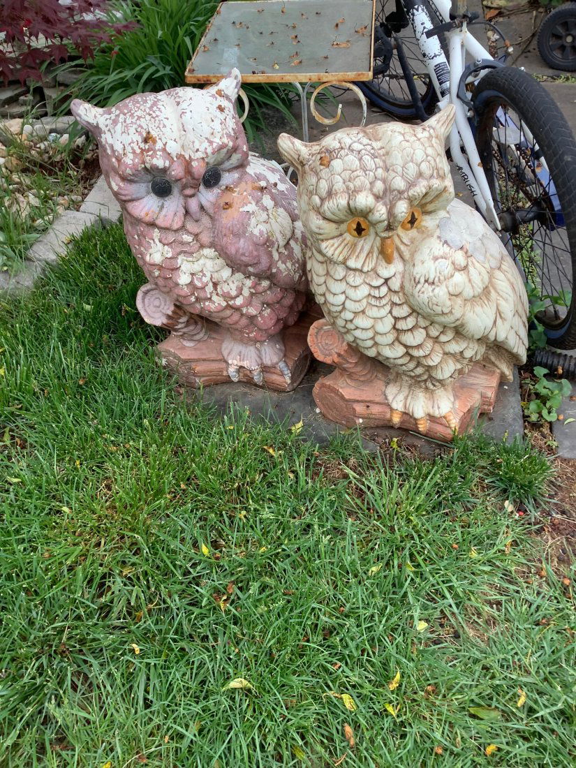 2 ceramic owls 21in.tall (1 of 1)