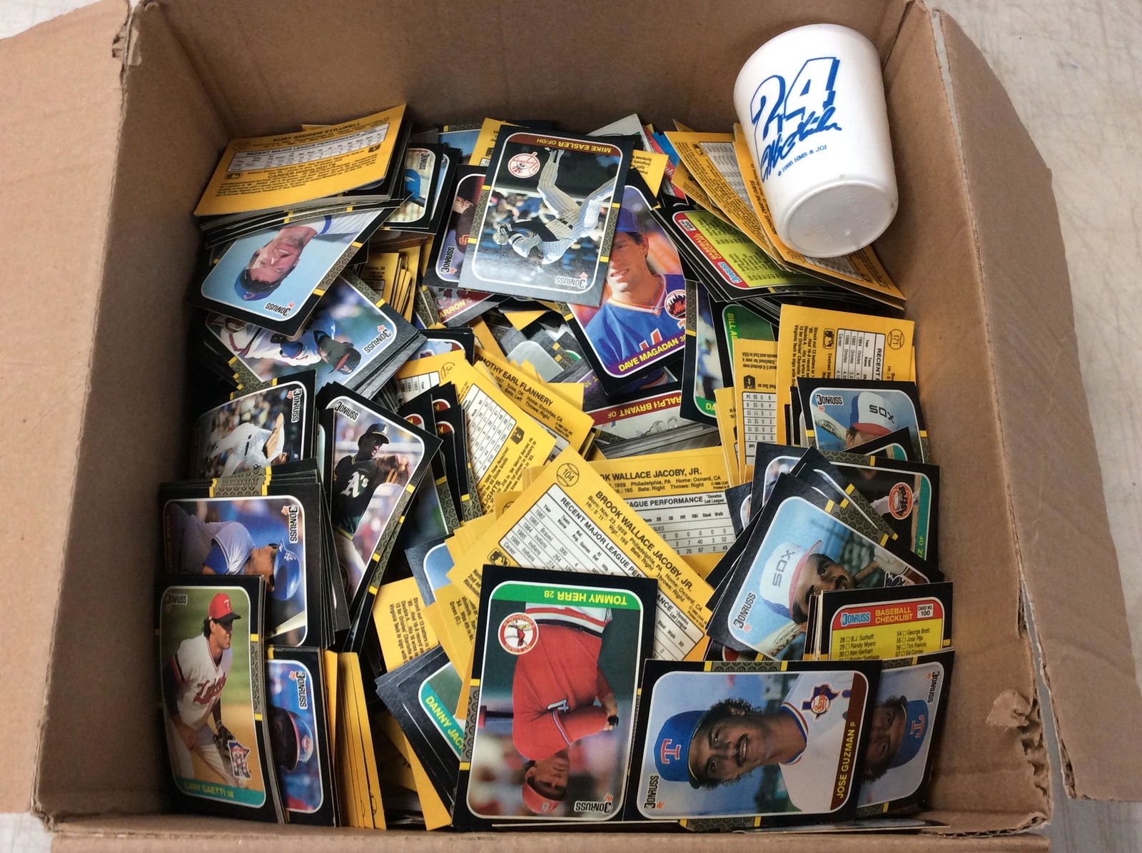 Lot of various vintage baseball cards full box 12in.x11.75in.x8in. (1 of 1)