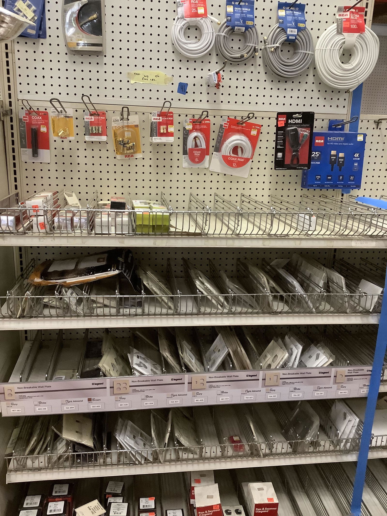 Lot of coax cables, wall plates, outlets, and more (1 of 1)