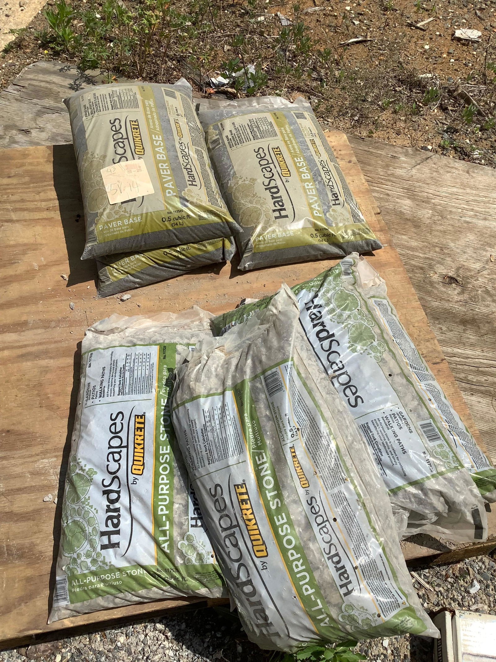 Lot Of Quikrete Paver Base Auction