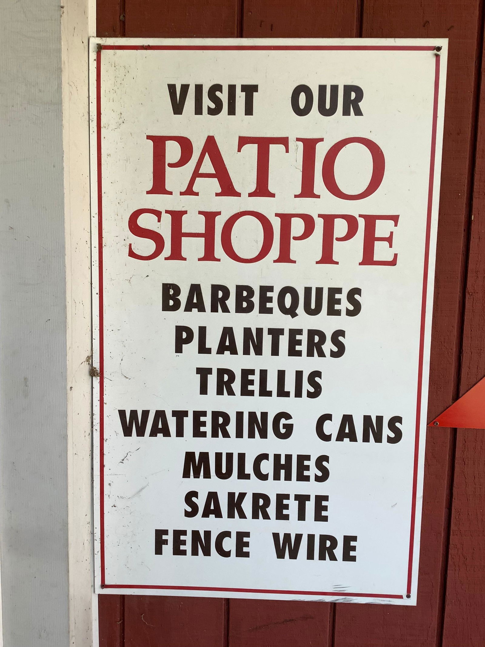 Buy Patio Shoppe Sign 40x24 Emanon Auctions And Estate Sales In Nj