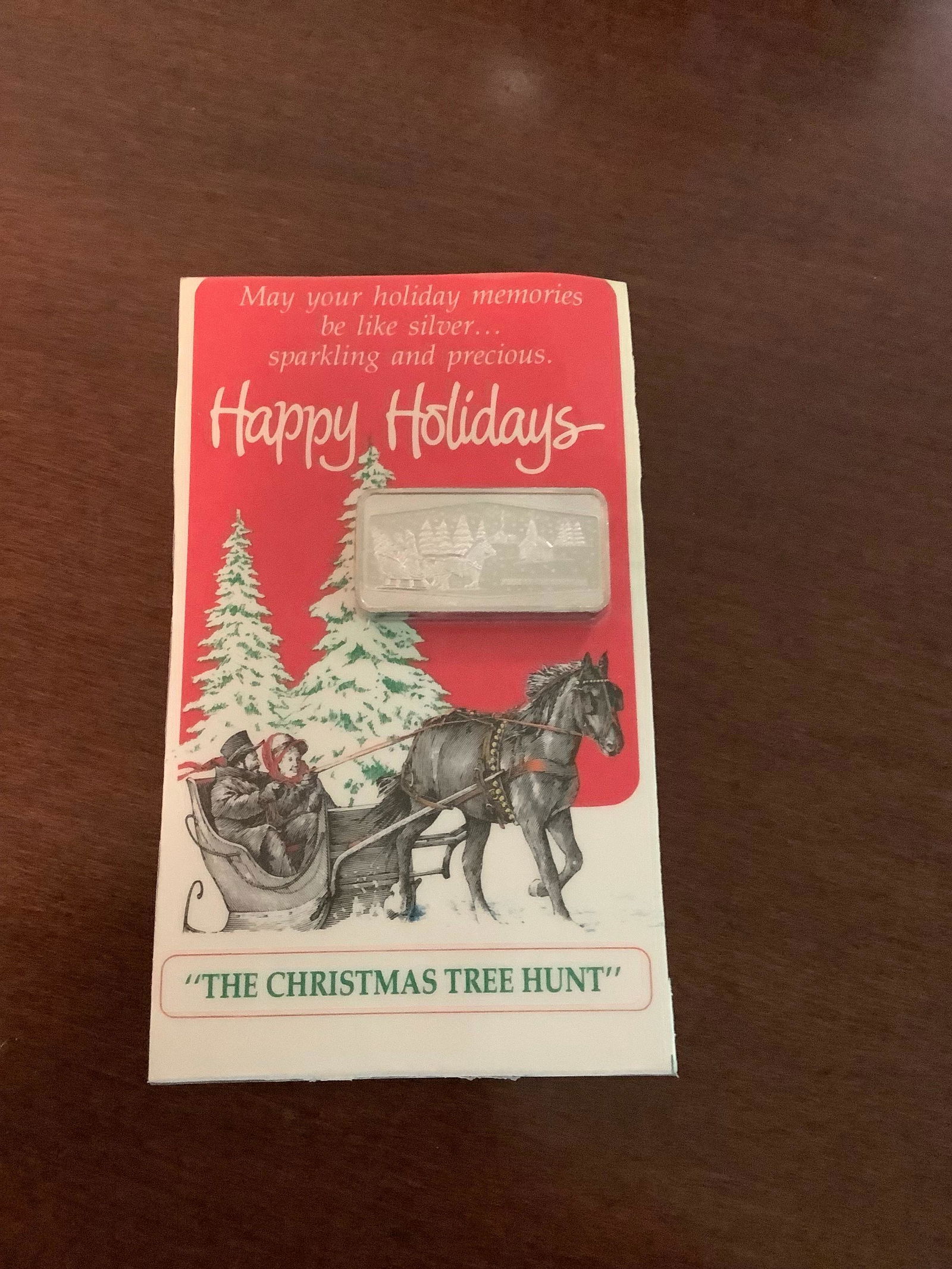 The American Royal Mint Limited Edition Proof "The Christmas Tree Hunt" .999 Silver Collectible Bar (1 of 1)