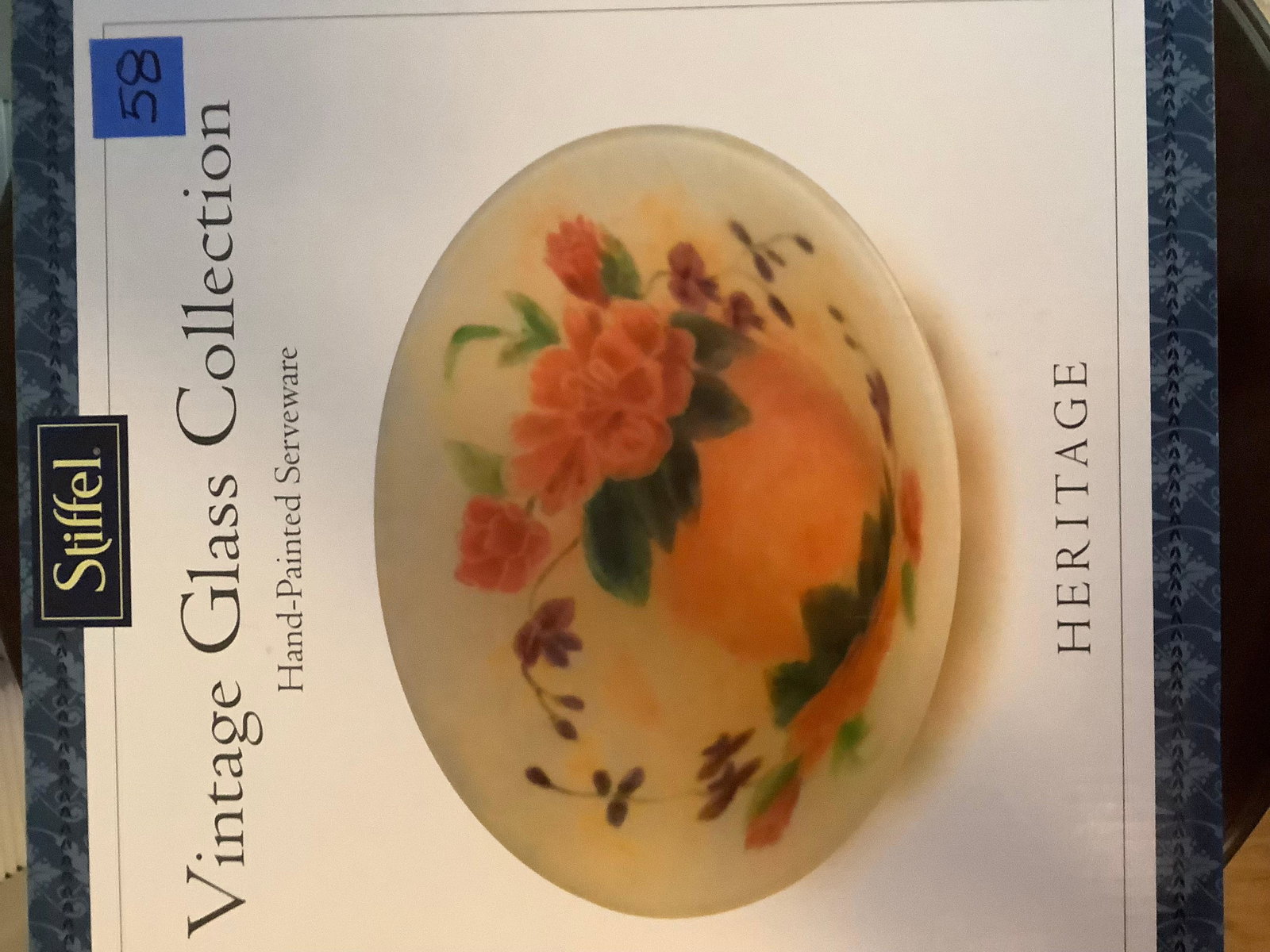 New Stiffel Handpainted Serveware "Heritage" 16": New Stiffel Handpainted Serveware "Heritage" 16"