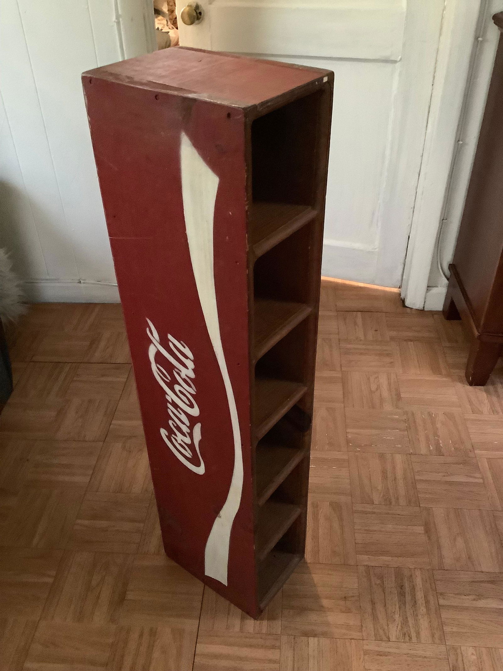 Wooden Coca-Cola 6 Shelf Stand 37.5x7x9.5 (1 of 1)