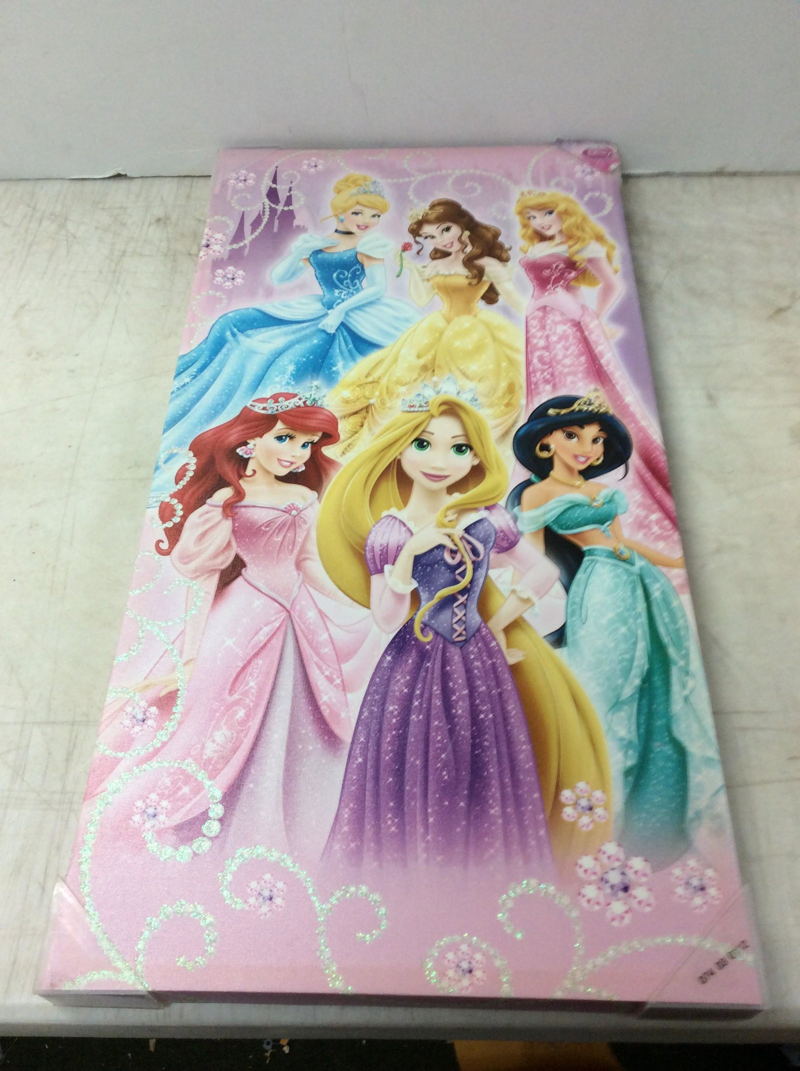 Ddisney prencesses canvas room dÃ©cor about 28in.x14in.: Ddisney prencesses canvas room dÃ©cor about 28in.x14in.