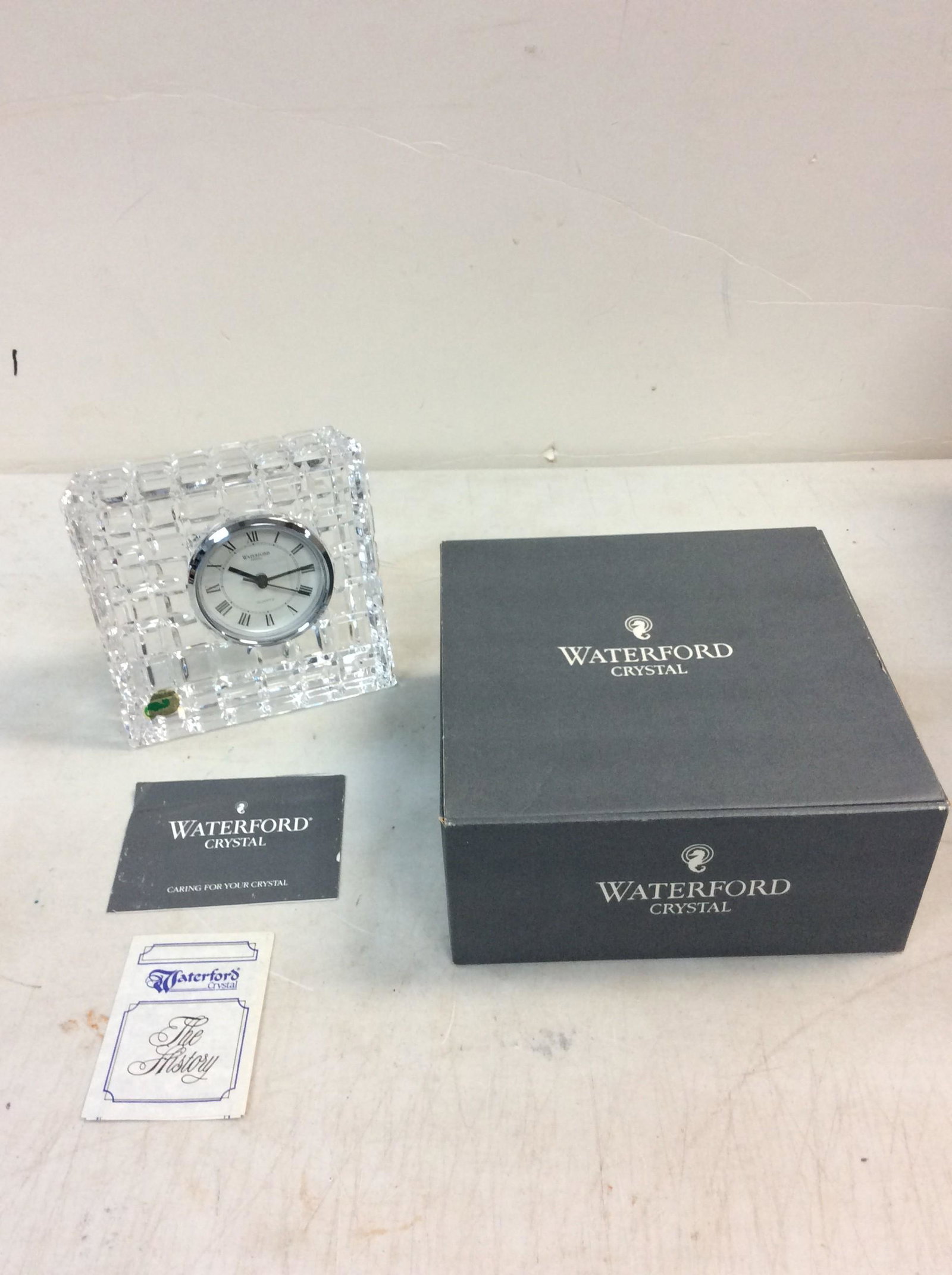 WaterFord Crystal clock: WaterFord Crystal clock